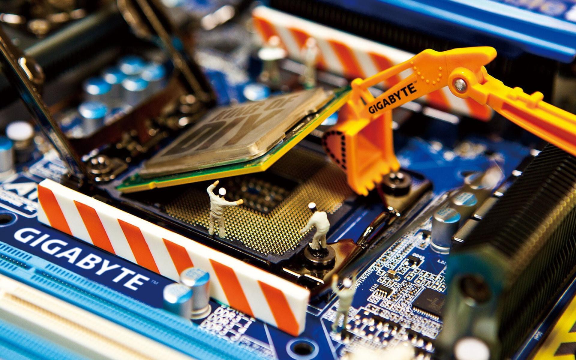 1920x1200 Wallpaper Gigabyte computer processor, technology, macro, CPU, connection • Wallpaper For You HD Wallpaper For Desktop & Mobile