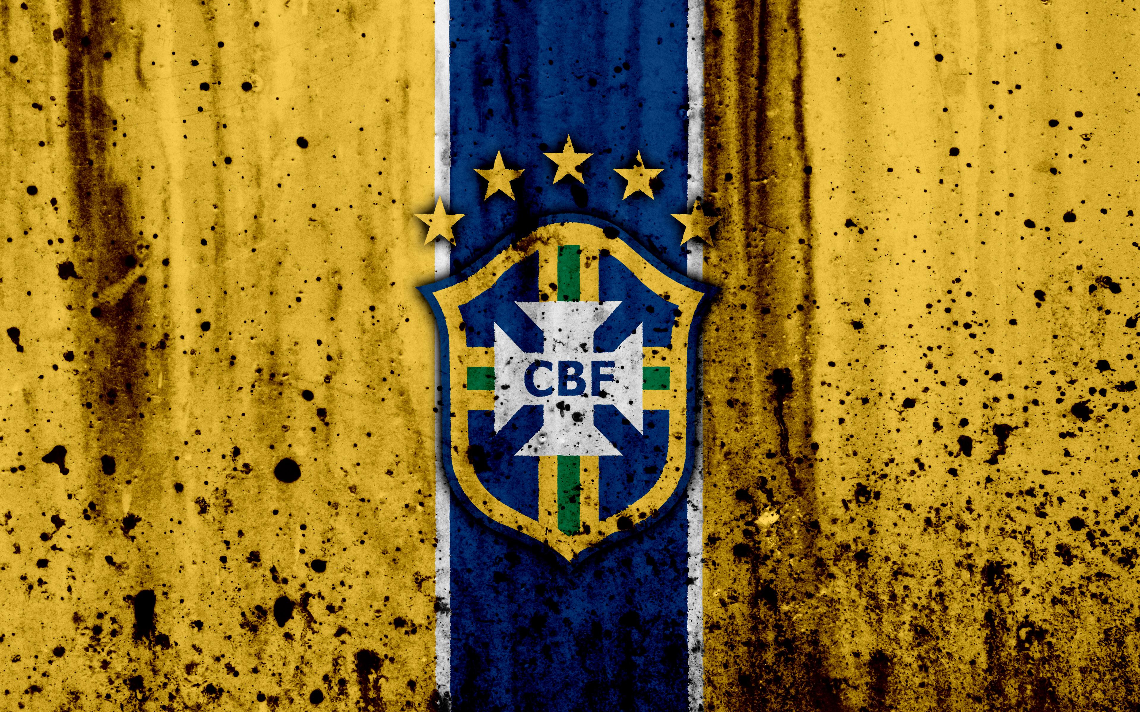 3840x2400 Brazil, Soccer, Logo, Emblem wallpaper