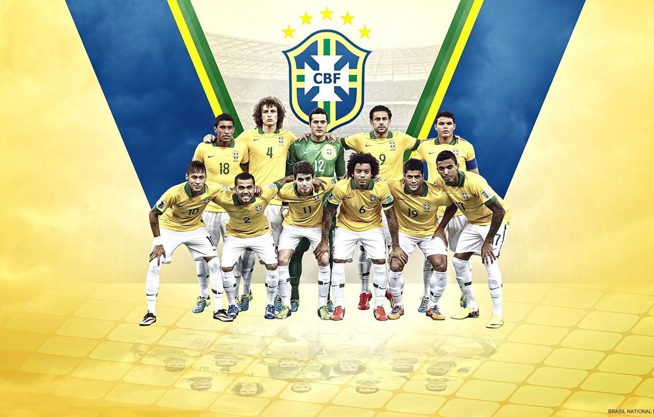 1332x850 Wallpaper wallpaper, logo, team, football, Champions, Brasil, players image for desktop, section спорт