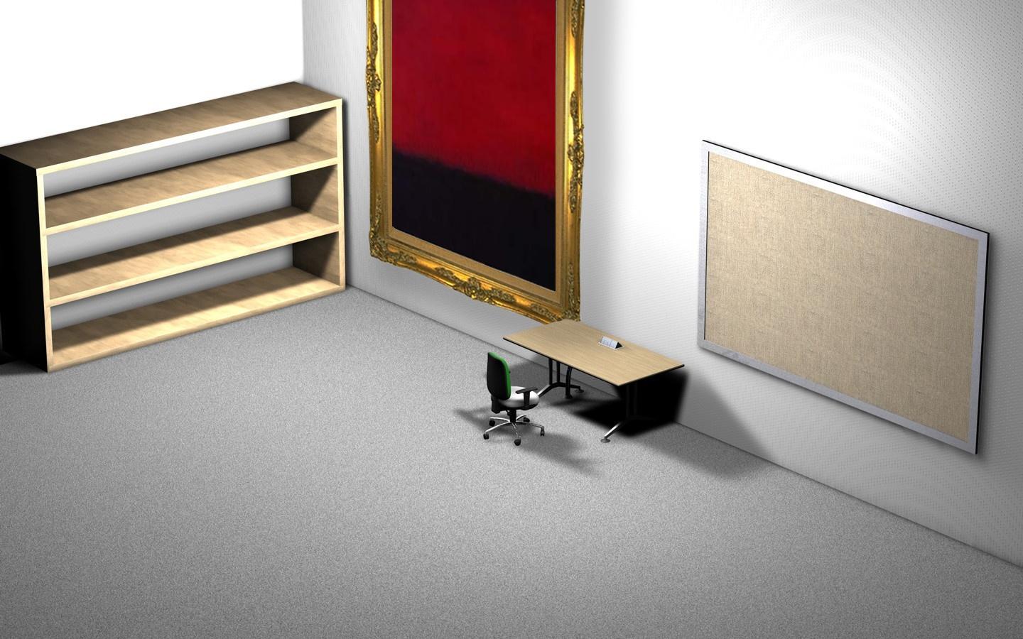 1440x900 Empty Office Desktop Wallpaper