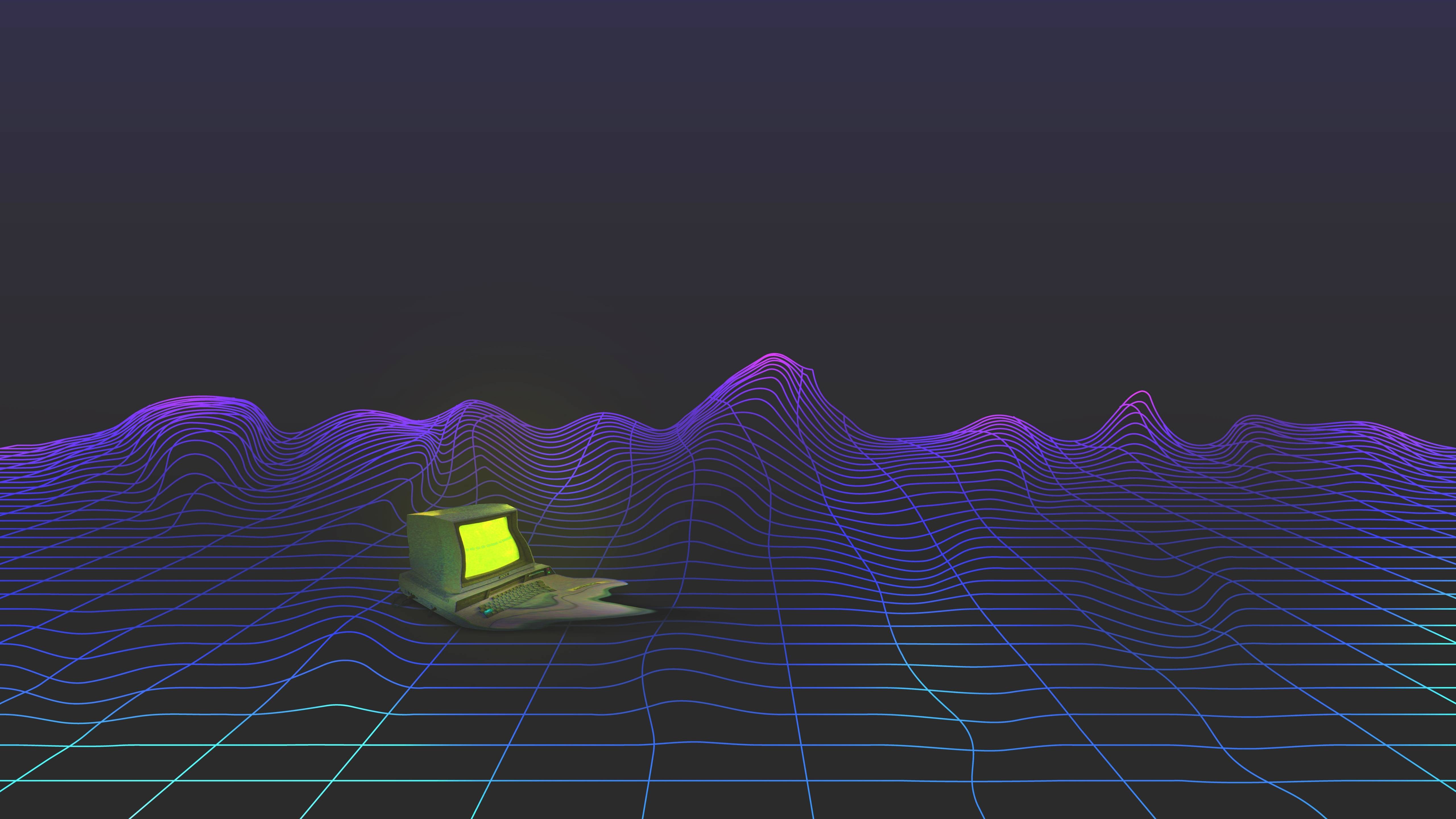 5120x2880 Computer Vaporwave Aesthetic 8K 5K Wallpaper, HD Artist 4K Wallpaper, Image, Photo and Background