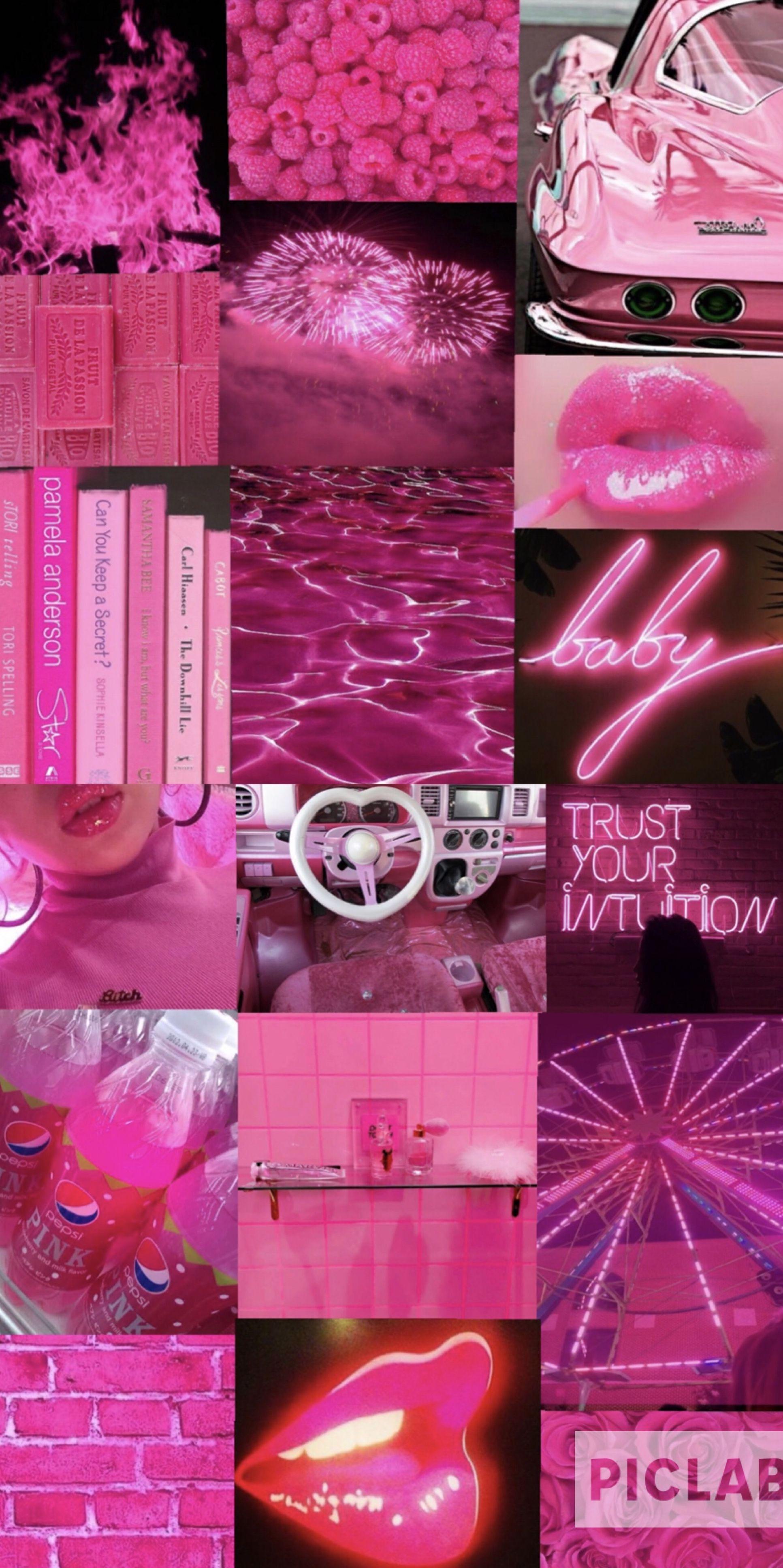 1933x3872 Aesthetic Wallpaper Dark Pink