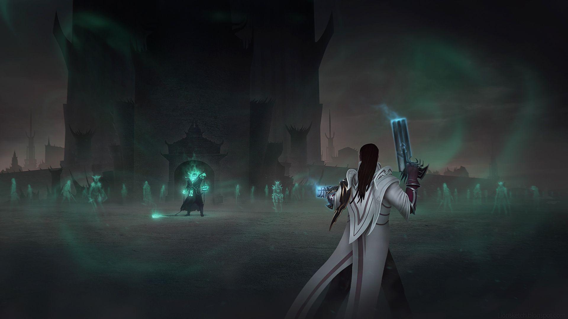 1920x1080 Lucian Vs Thresh Wallpaper HD 1920 x 1080 League Of Legends
