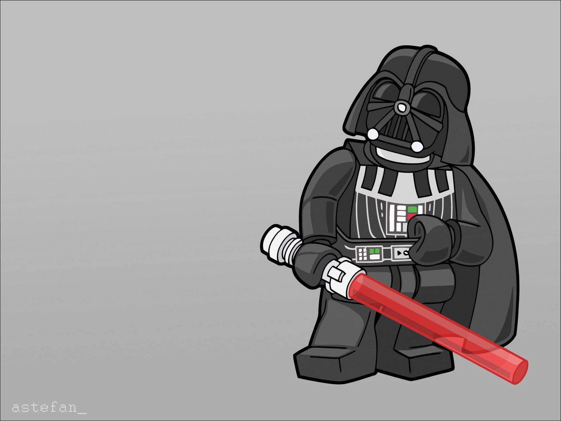 1920x1440 Best HD wallpaper: Darth Vader illustration, Star wars, Lego, vector, cartoon, characters