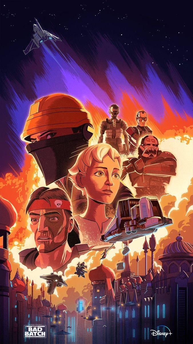 675x1200 Star Wars: The Bad Batch your favorite characters close with two new mobile wallpaper inspired by #TheBadBatch, now streaming