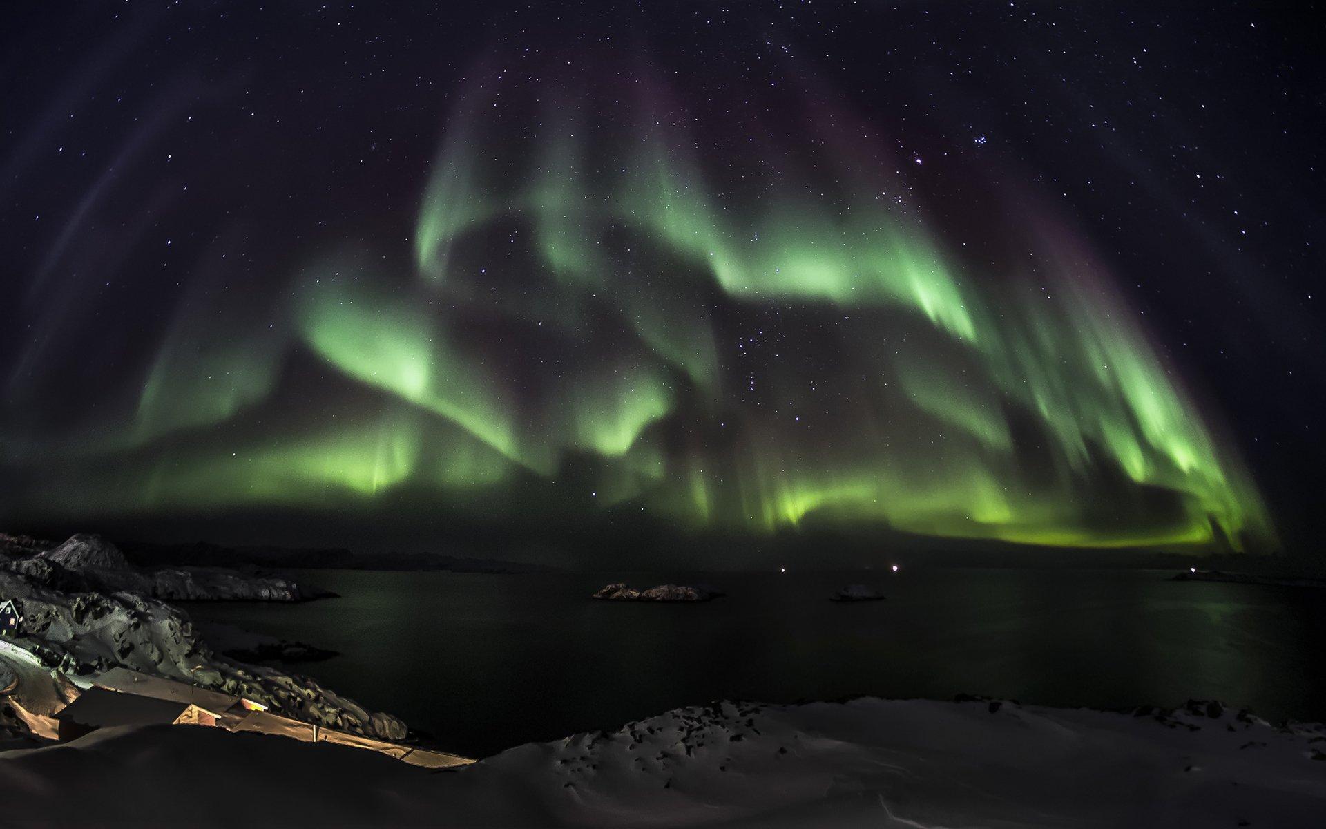1920x1200 Free download Aurora Borealis Northern Lights Night Green Stars sky e wallpaper [1920x1200] for your Desktop, Mobile & Tablet. Explore Aurora Borealis Wallpaper. Aurora Borealis Wallpaper, Download Aurora