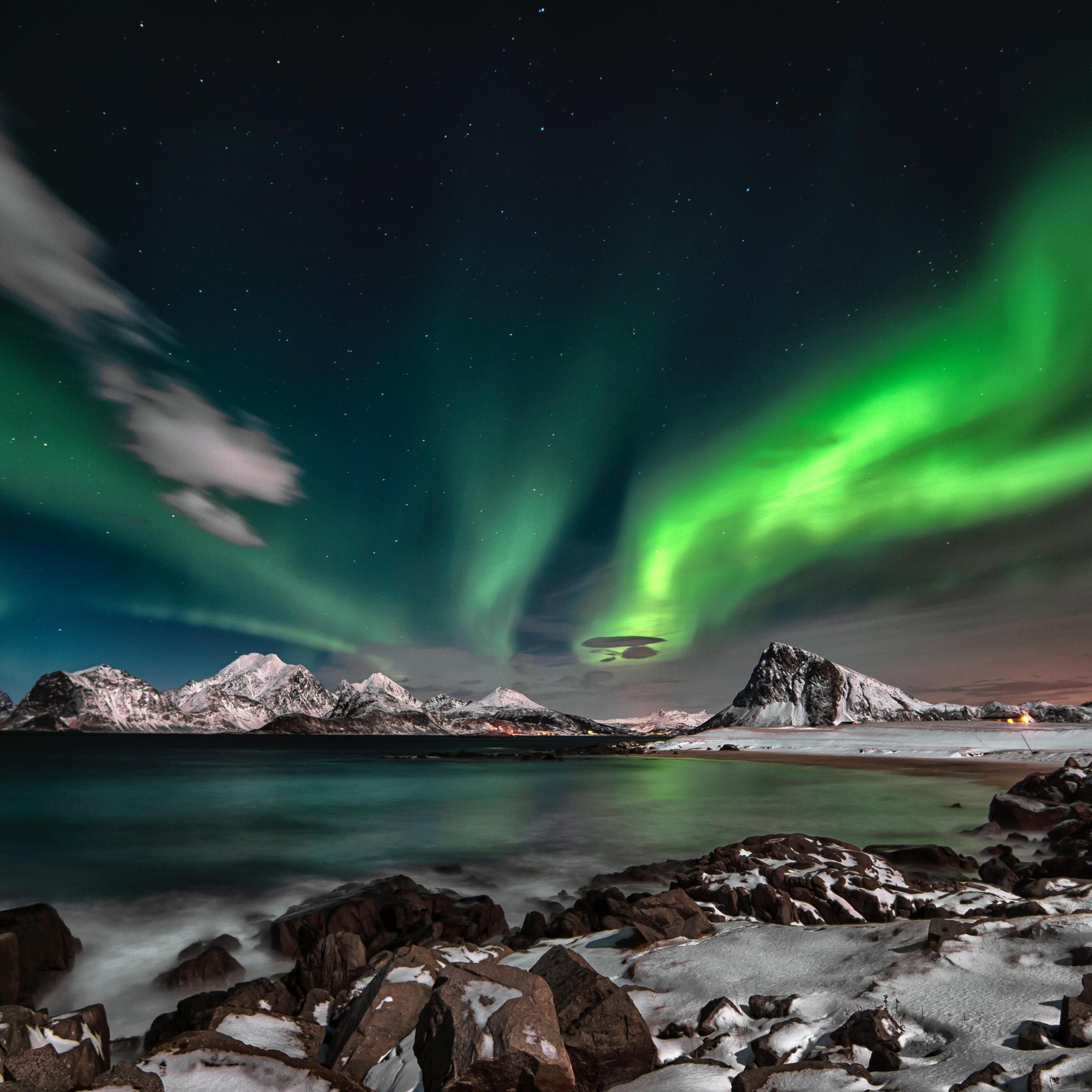 2248x2248 Download Nature, arctic, Aurora Borealis wallpaper, 2248x iPad Air, iPad Air iPad iPad iPad mini iPad mini 3