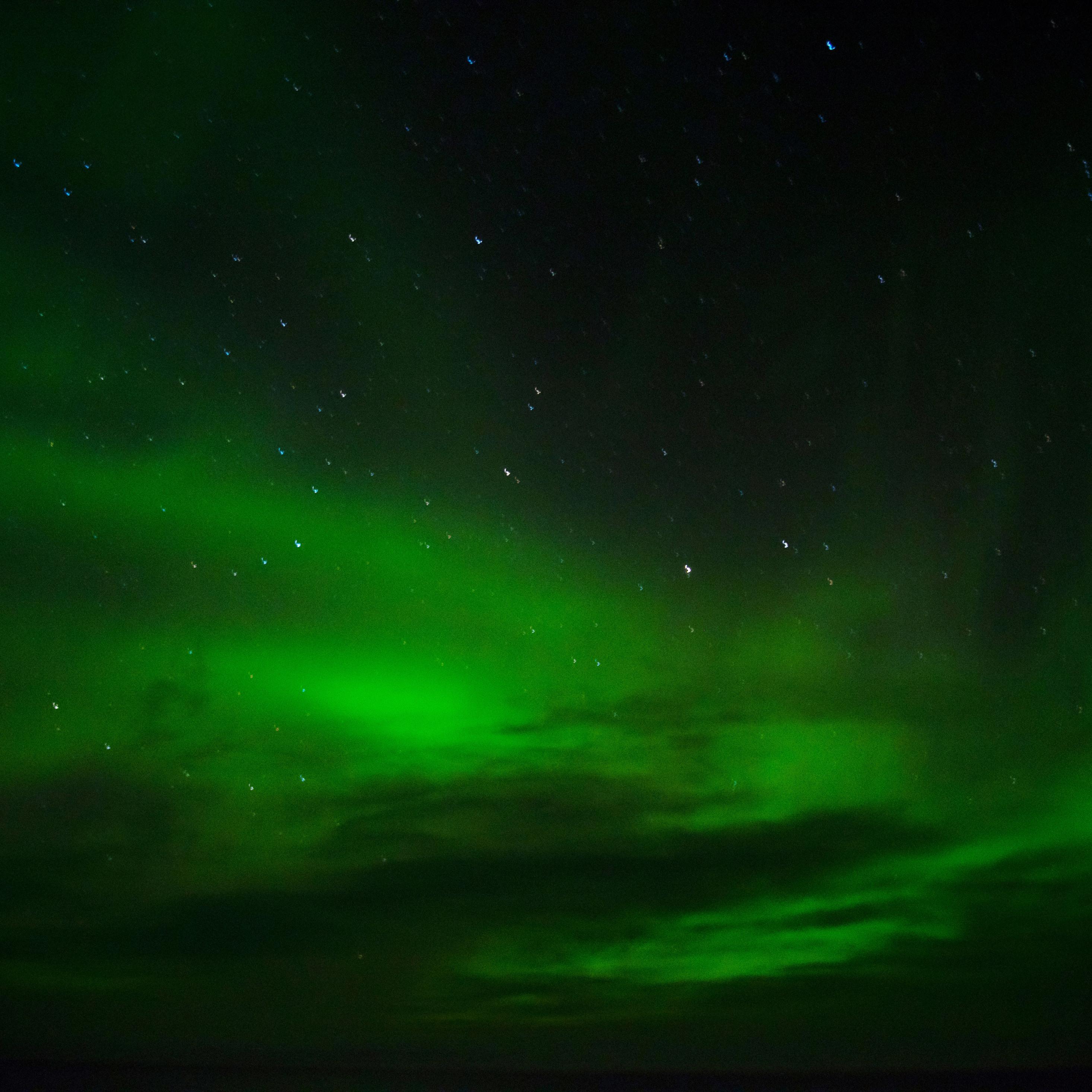 2932x2932 Green Aurora Borealis 8k iPad Pro Retina Display HD 4k Wallpaper, Image, Background, Photo and Picture