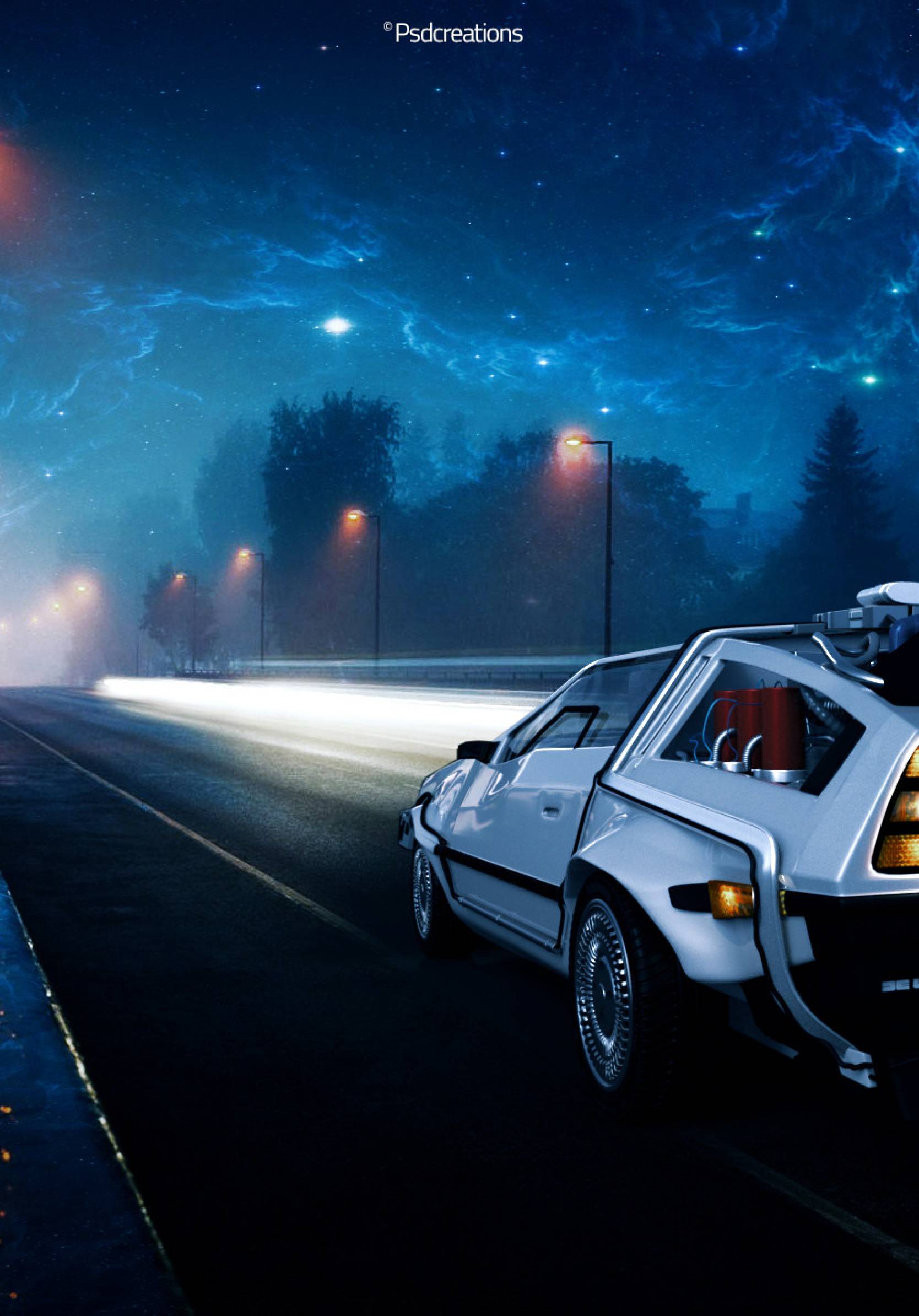 1668x2388 Back to the Future DeLorean Car Illustration 1668x2388 Resolution Wallpaper, HD Cars 4K Wallpaper, Image, Photo and Background