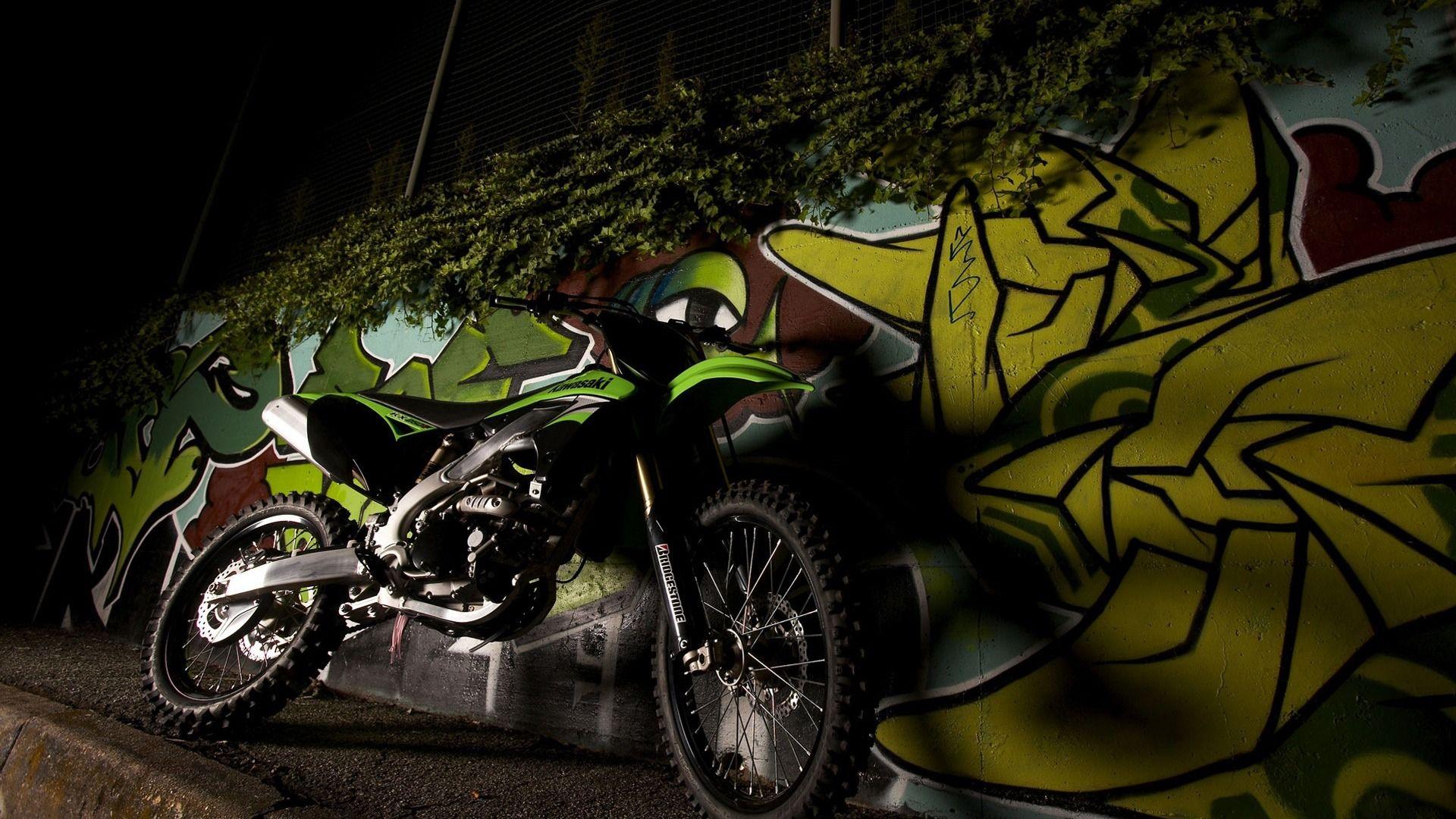 1920x1080 Kawasaki Dirt Bike Wallpaper