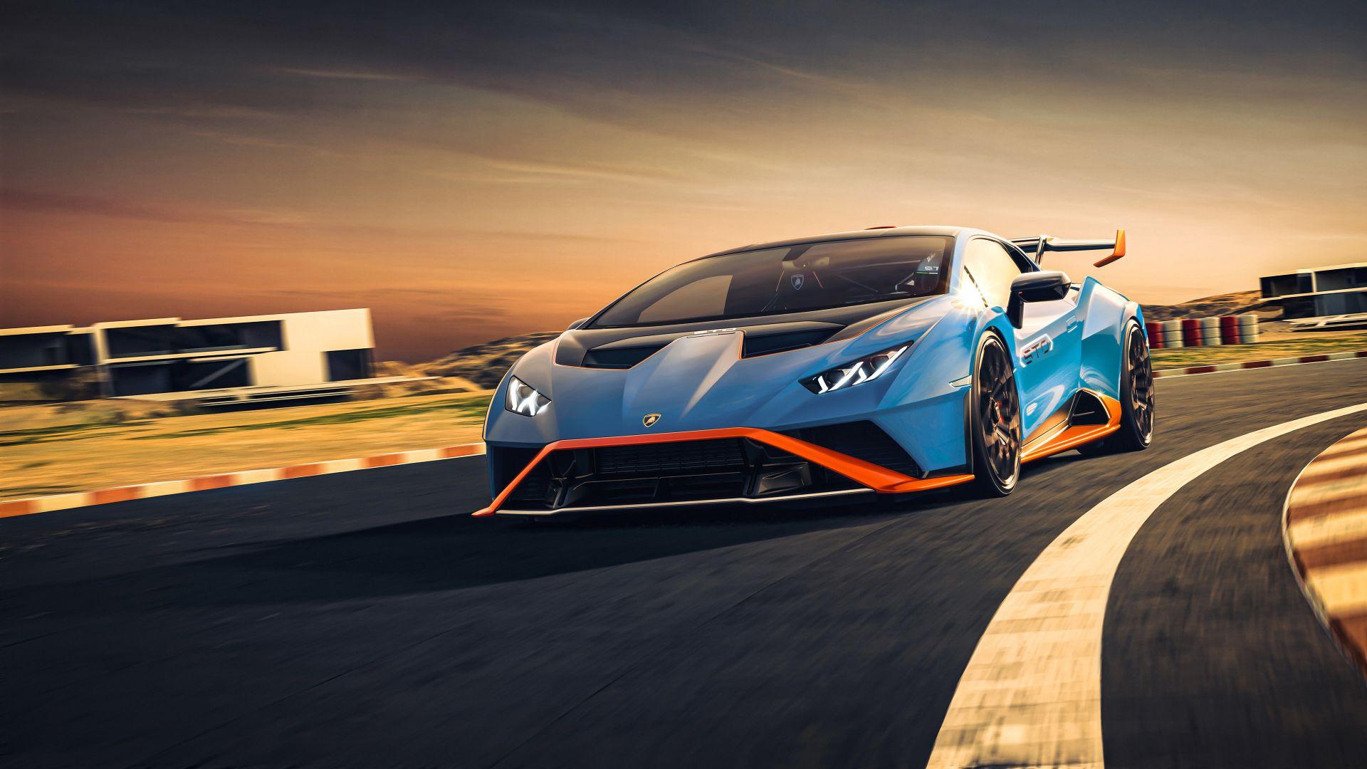 1920x1080 Desktop wallpaper race track, lamborghini huracan sto, HD image, picture, background, 7cee5d