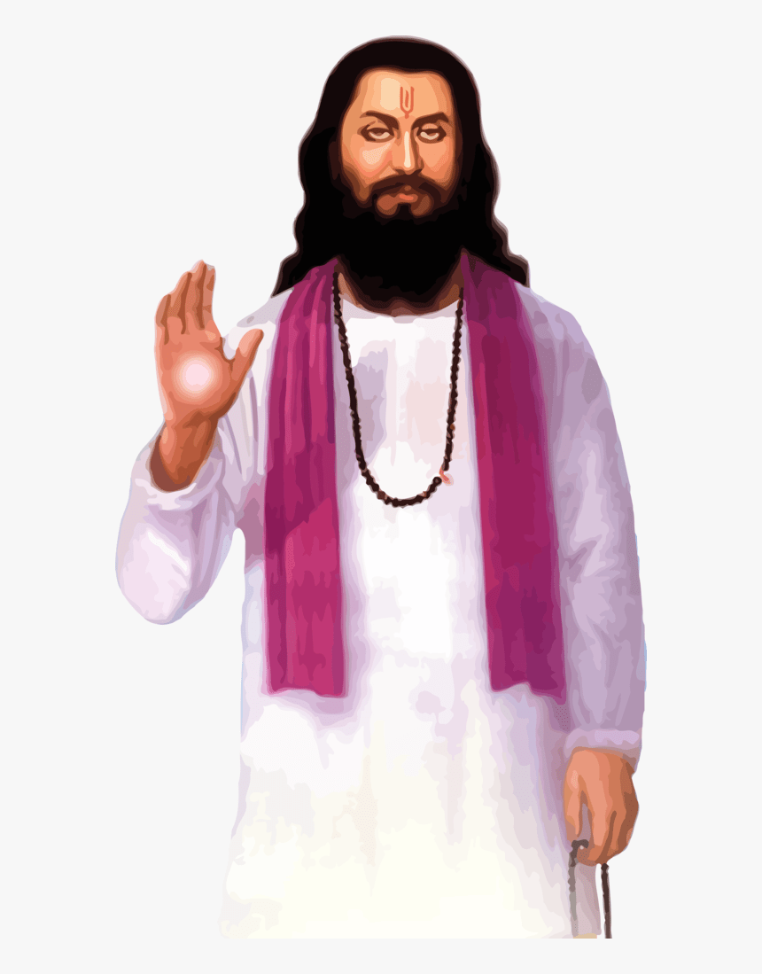 860x1099 Transparent Guru Ravidas Jayanti Guru Beard Facial Ravidass Ji Birthday, HD Png Download