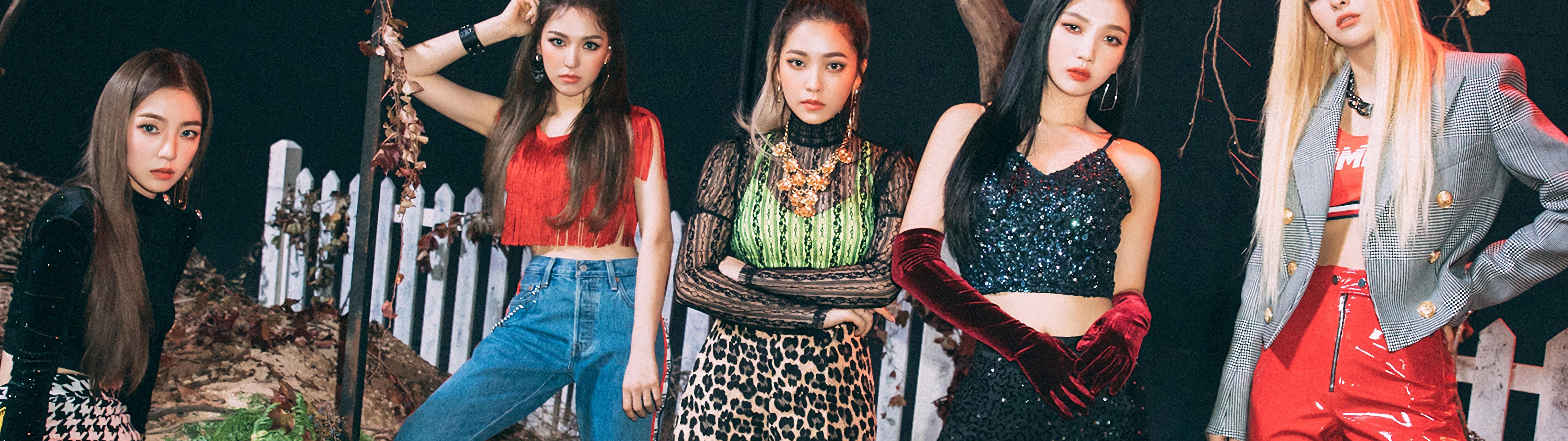 7680x2160 Red Velvet Members Really Bad Boy Irene Wendy Yeri Joy Seulgi 4K Wallpaper