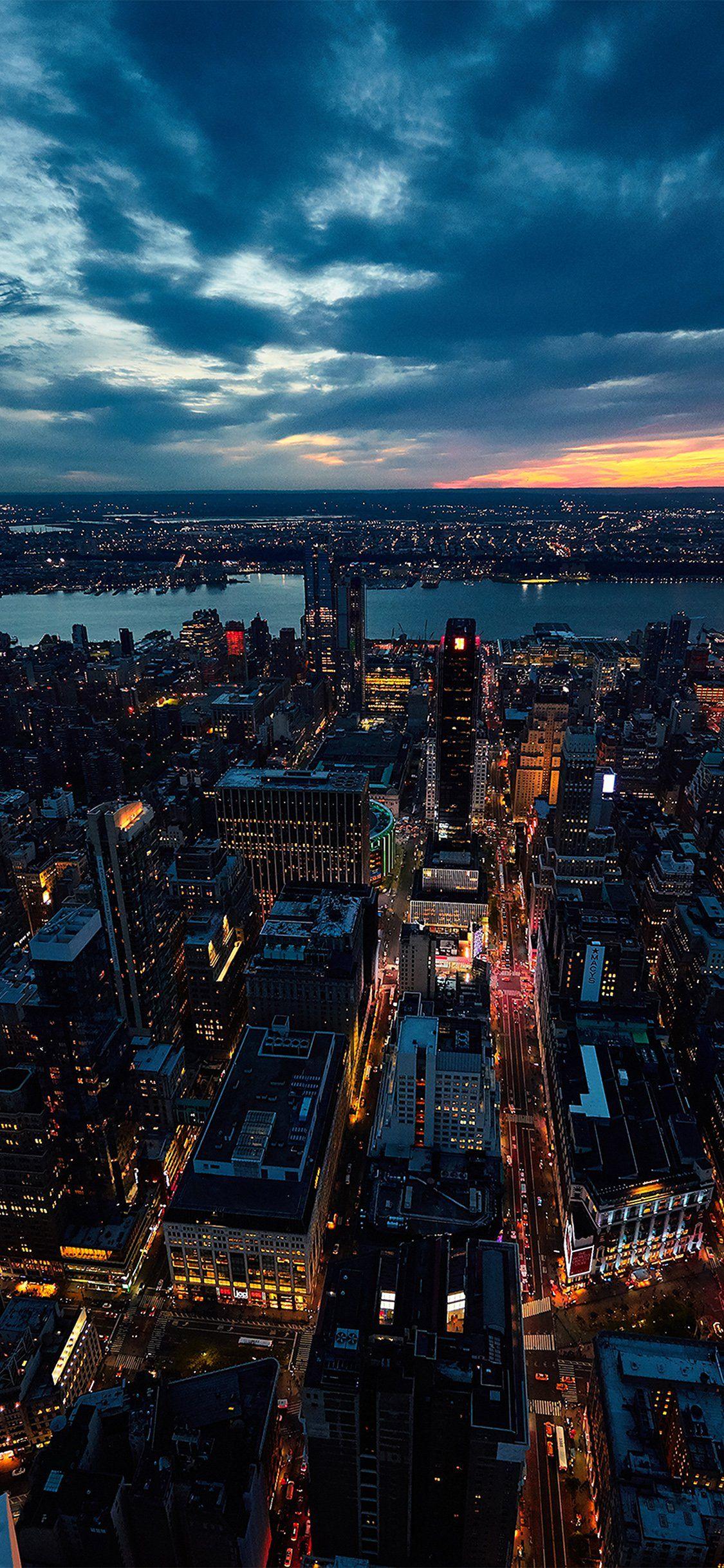 1125x2436 City View Wallpaper