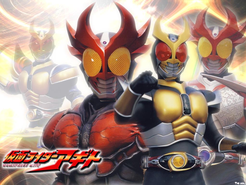 1024x768 Tokusatsu Wallpaper: Kamen Rider Agito (All Form)