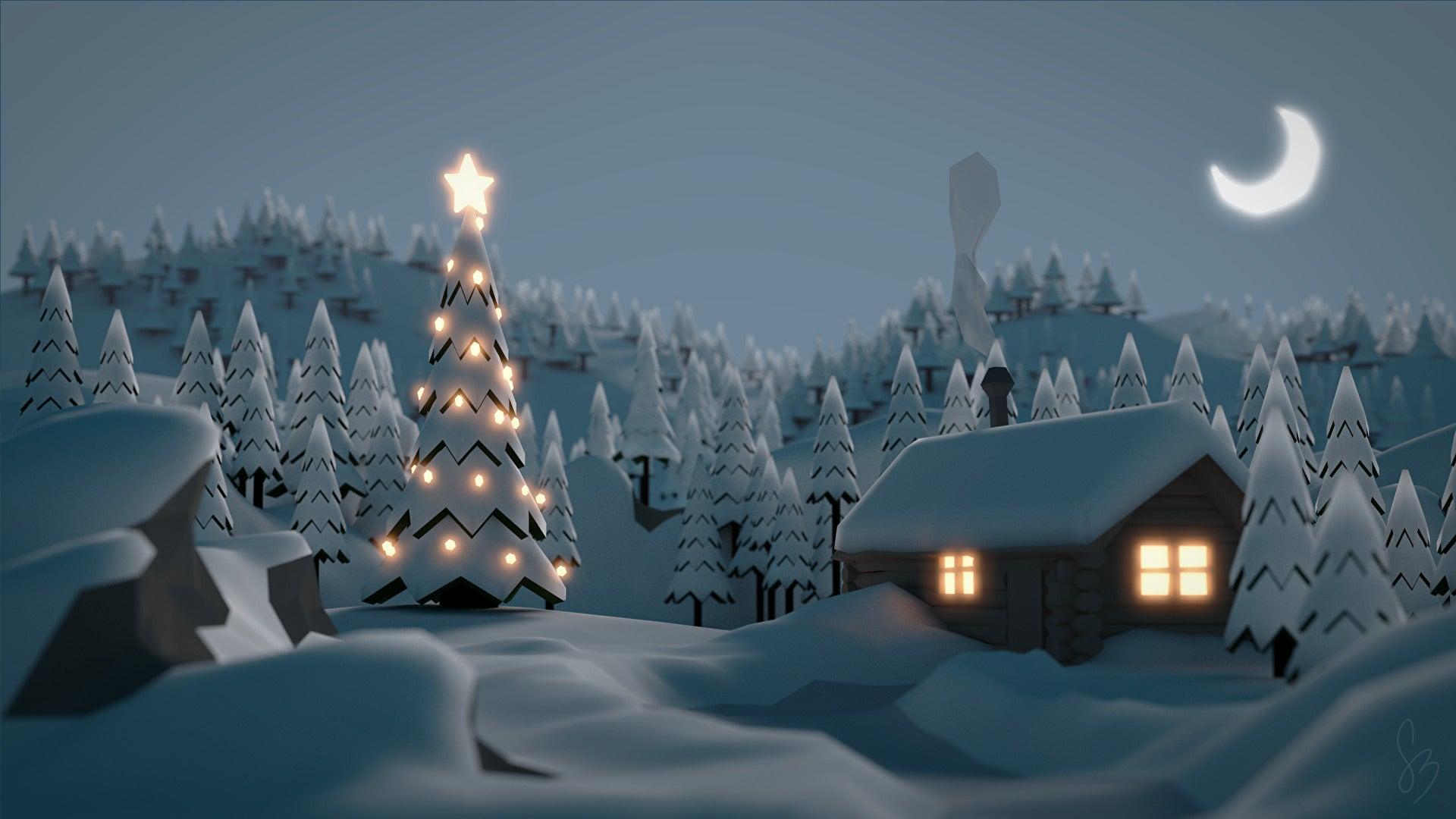 1920x1080 Cozy Winter Cabin [1920x1080]