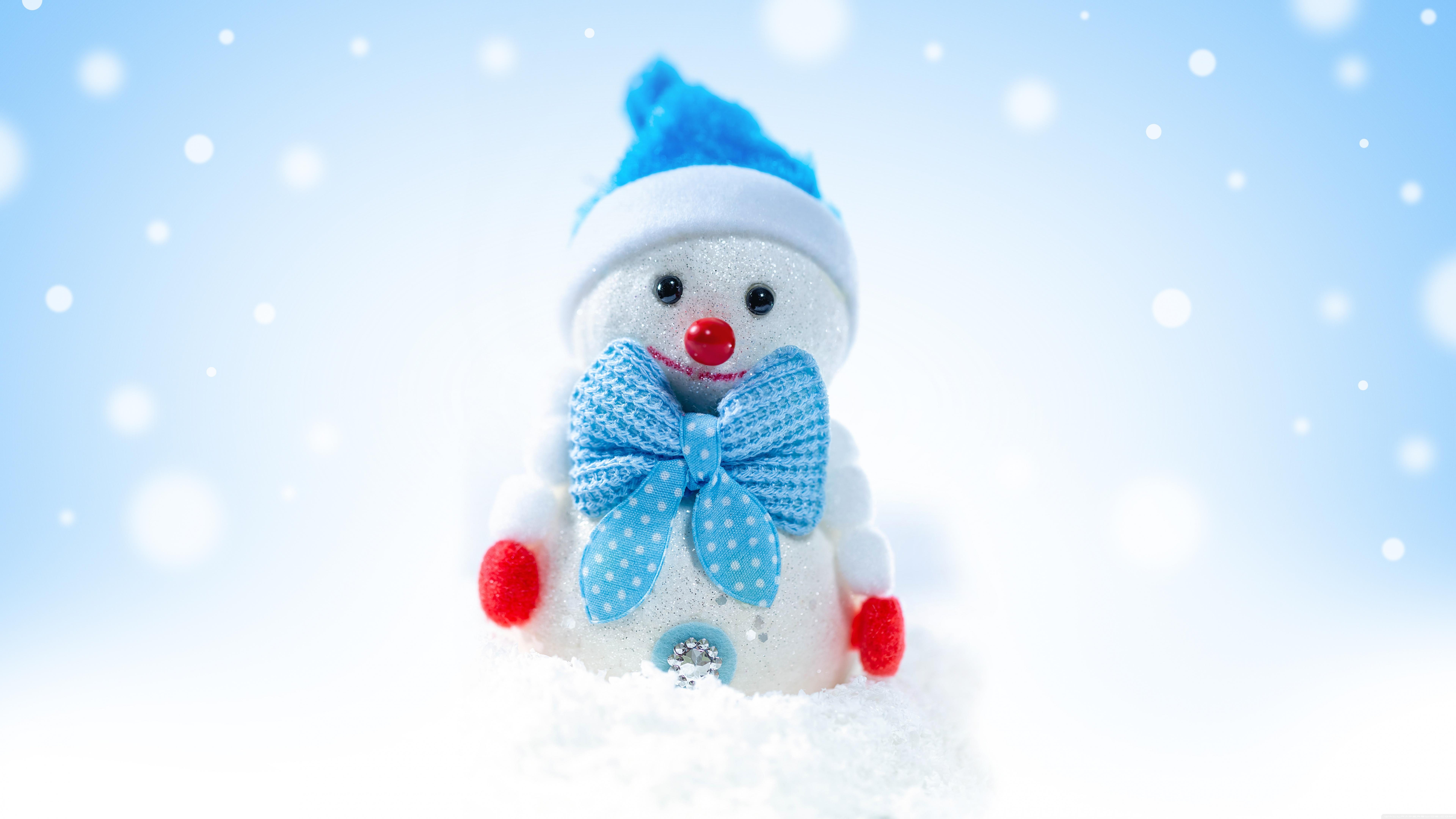 7680x4320 Christmas Snowman Winter, Snowflakes Ultra HD Desktop Background Wallpaper for 4K UHD TV : Widescreen & UltraWide Desktop & Laptop : Tablet