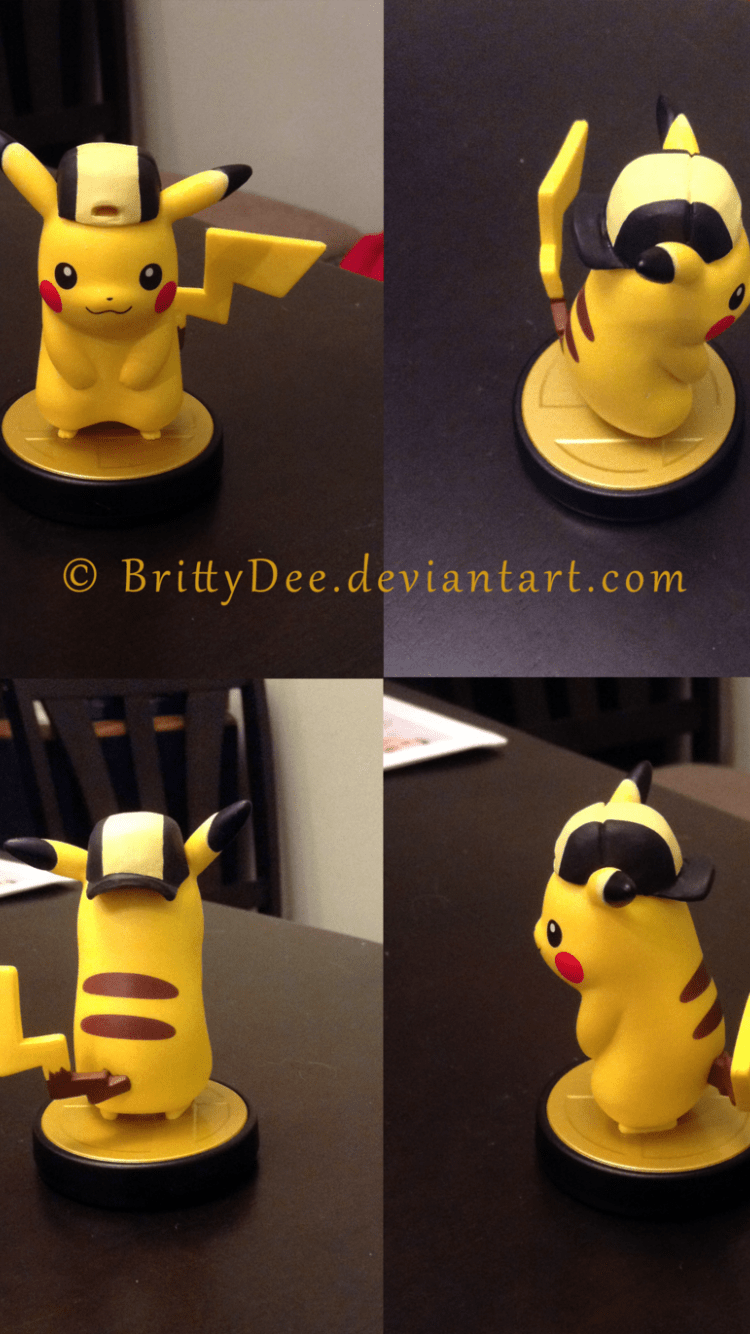 750x1334 Free download Pikachu Amiibo Super Smash Bros Gold Hat Custom by BrittyDee on [1024x1371] for your Desktop, Mobile & Tablet. Explore Custom Super Smash Bros Wallpaper. SSB4 Wallpaper Maker, Wallpaper Maker