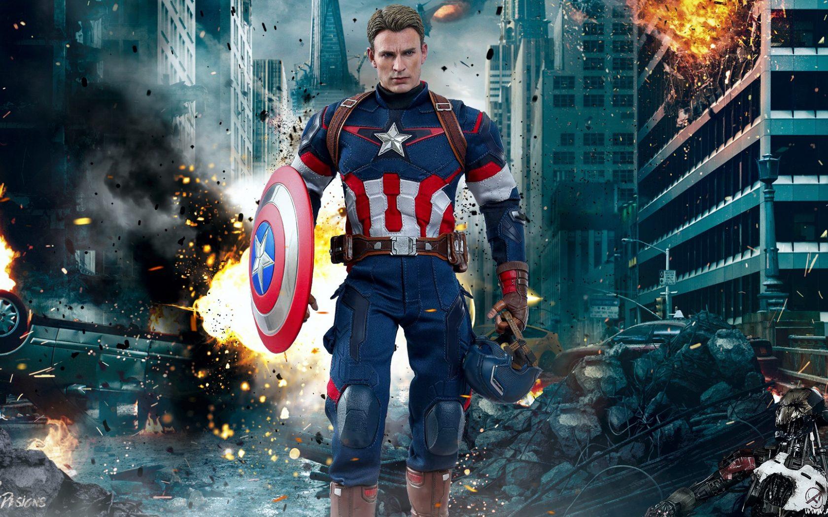 1680x1050 Marvel Captain America Chris Evans The Avengers Age Of Ultron Movie Wallpaper HD For Deskx1080 :