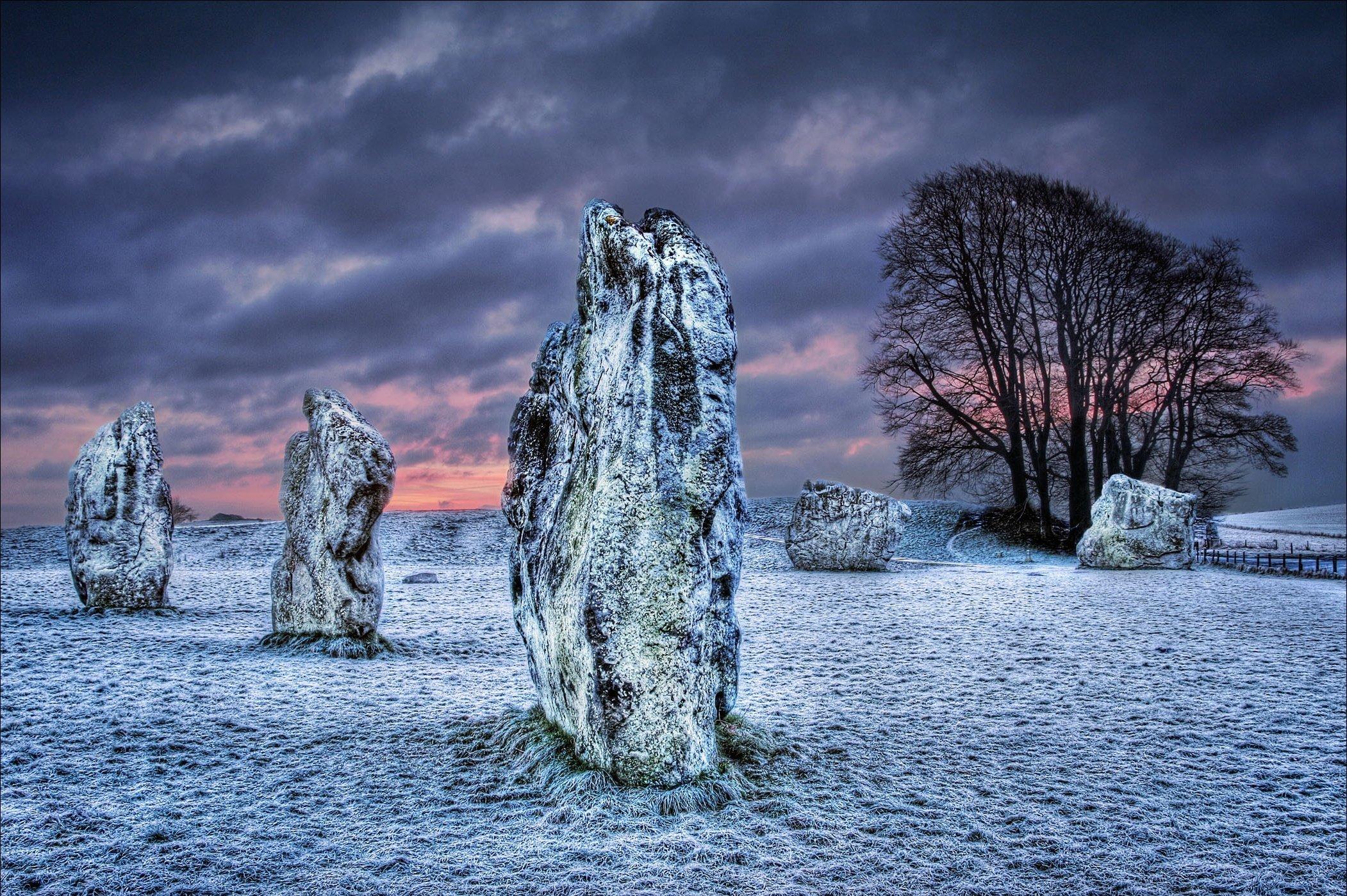 2102x1400 wiltshire, United, Kingdom, Field, Rocks, Landscape, Frost, Winter Wallpaper HD / Desktop and Mobile Background