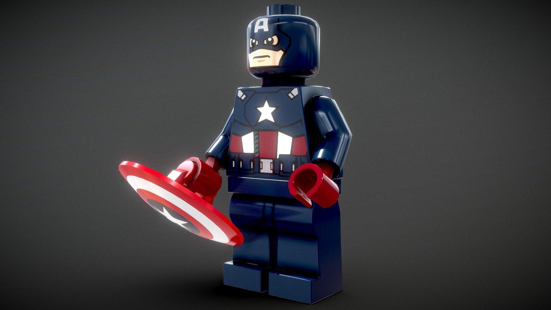 1920x1080 LEGO America (Avengers 1) Royalty Free 3D model by Vincent Yanez [a58013e]