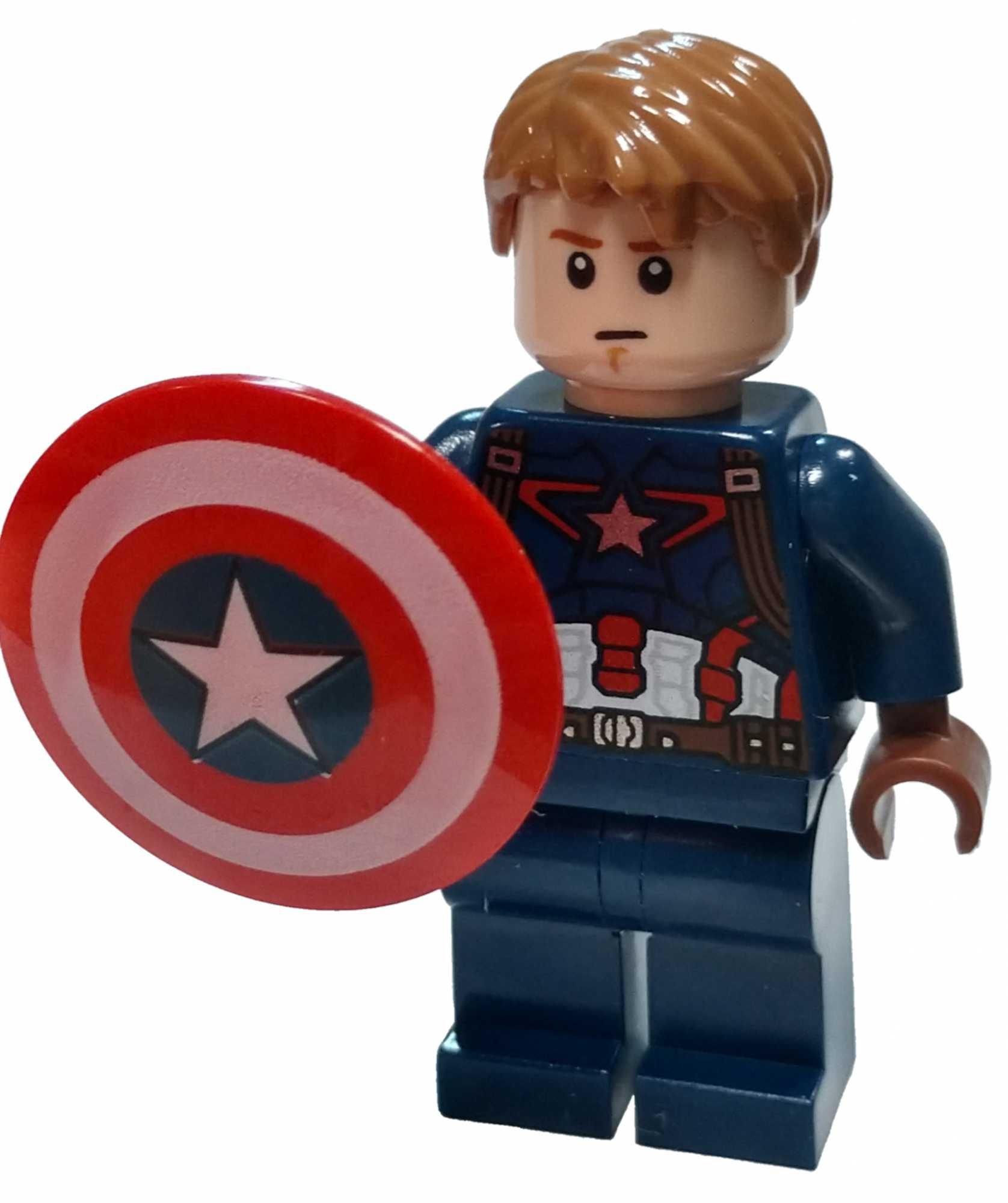 1676x2000 LEGO Marvel Captain America: Civil War Captain America Minifigure [Unmasked ] [No Packaging]