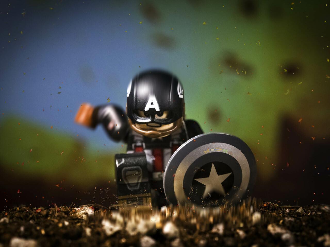 1280x960 MiniMOCha Digital Photo Wallpaper Captain America Golden Age