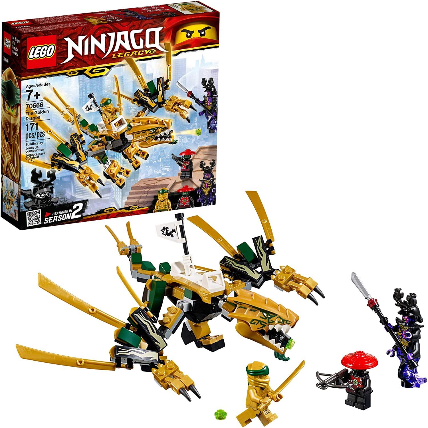 1500x1500 LEGO NINJAGO Legacy Golden Dragon 70666 Building Kit (171 Pieces) : Toys & Games