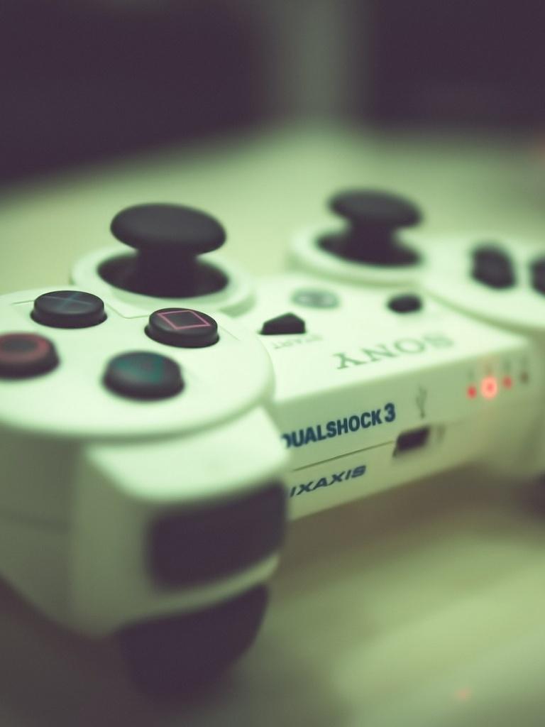 768x1024 PlayStation Controller iPad wallpaper