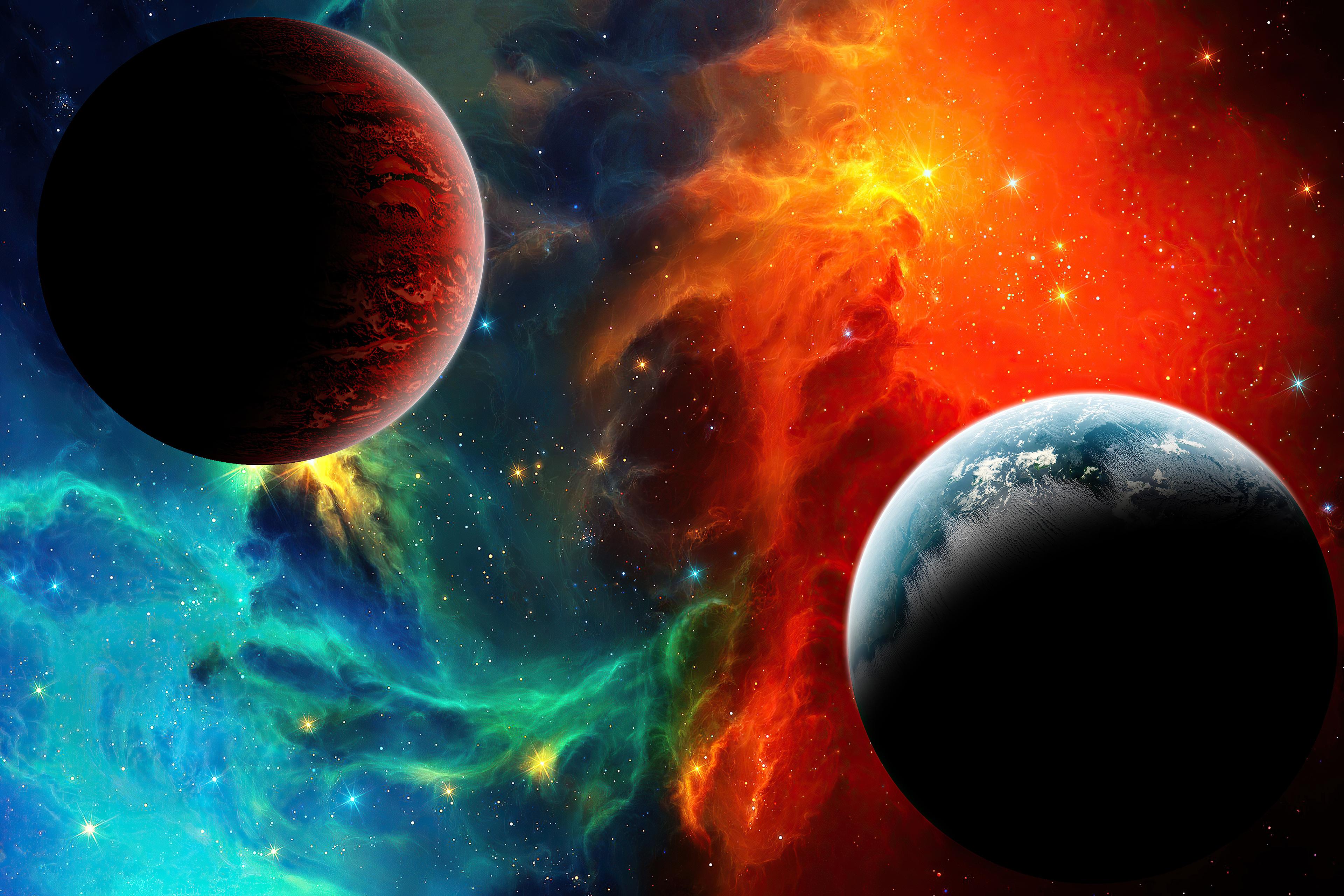 3840x2560 Colorful Nebula Space 4k, HD Digital Universe, 4k Wallpaper, Image, Background, Photo and Picture