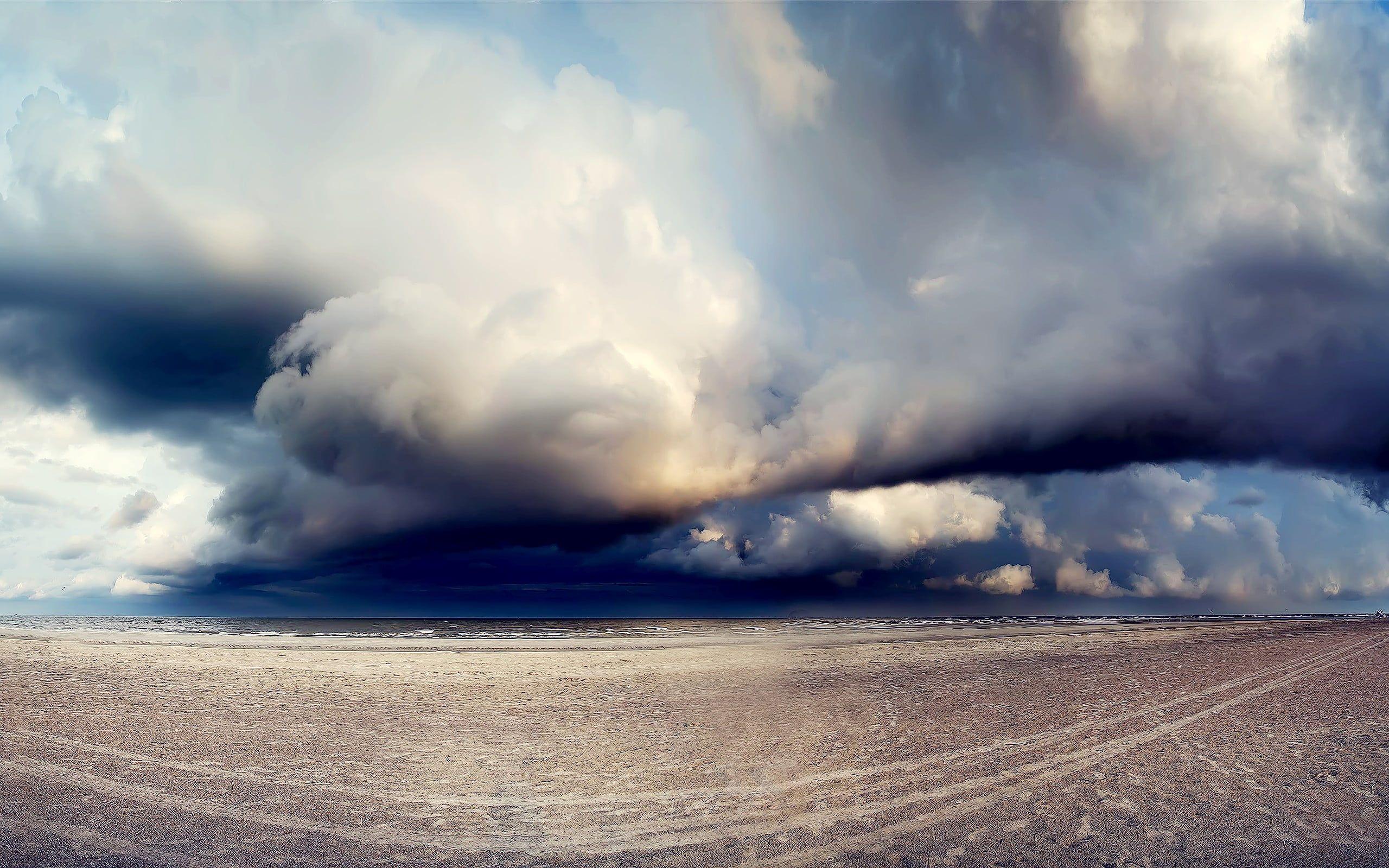 2560x1600 Fish Eye Photograph Of Cumulus Clouds HD Wallpaper