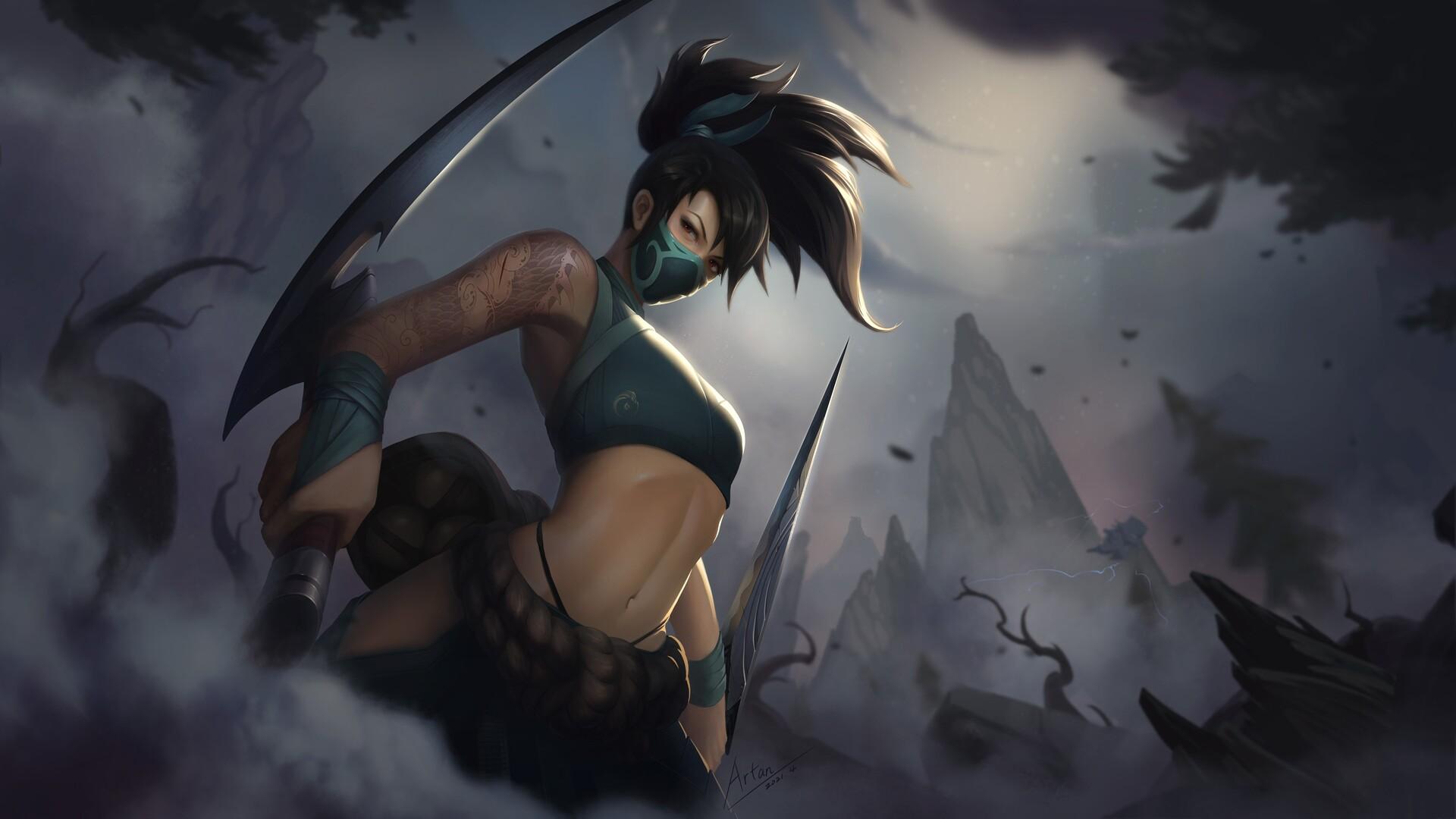 Steam Workshop::Coven Akali League of Legends LoL Animated Wallpaper