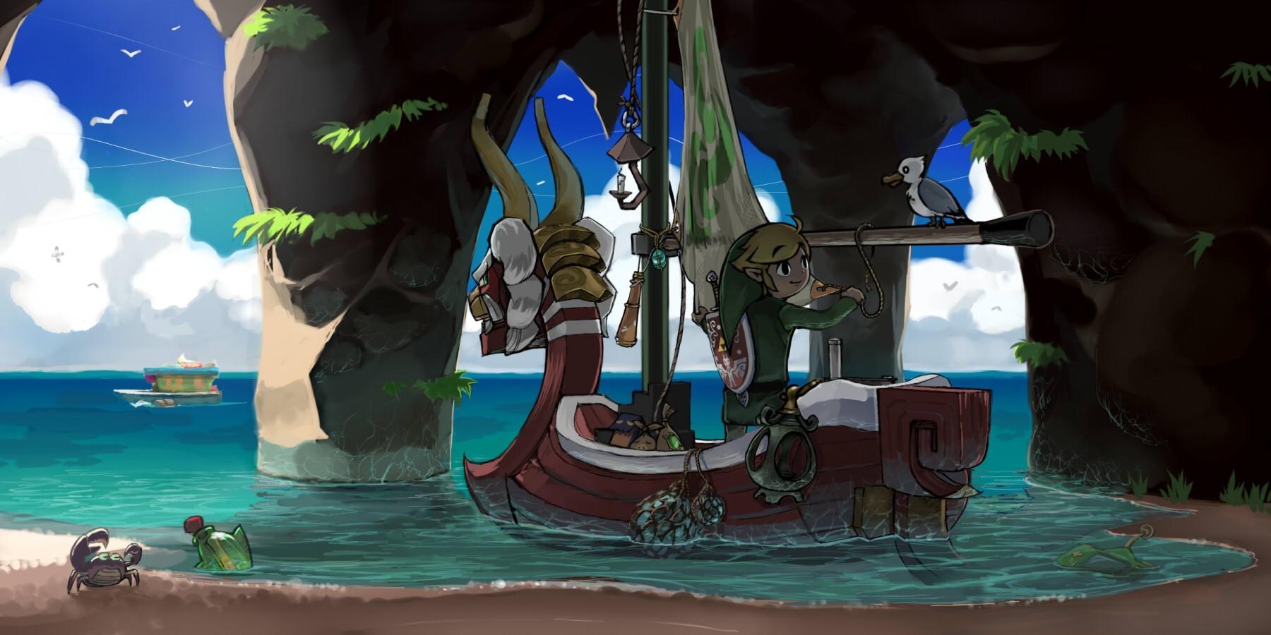 1800x900 The Legend of Zelda: Wind Waker HD wallpaper, Background