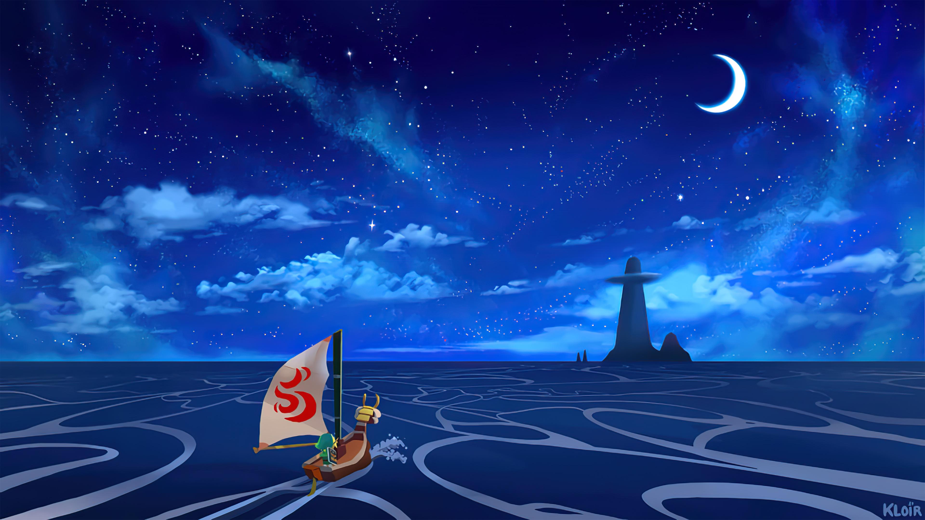 3840x2160 Wind Waker Night 4k, HD Games, 4k Wallpaper, Image, Background, Photo and Picture