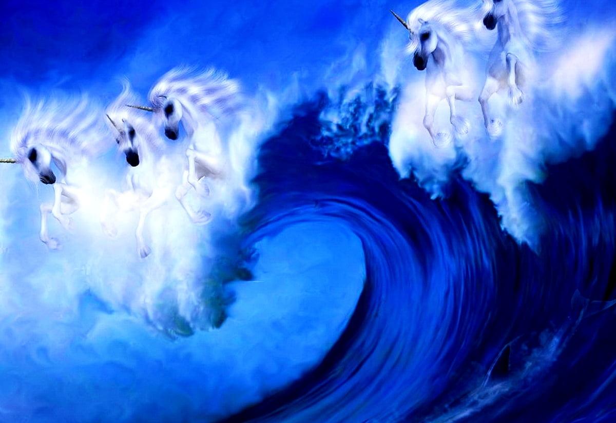 1200x825 Background Mythical Animals, Waves, Nature. TOP Free Download image