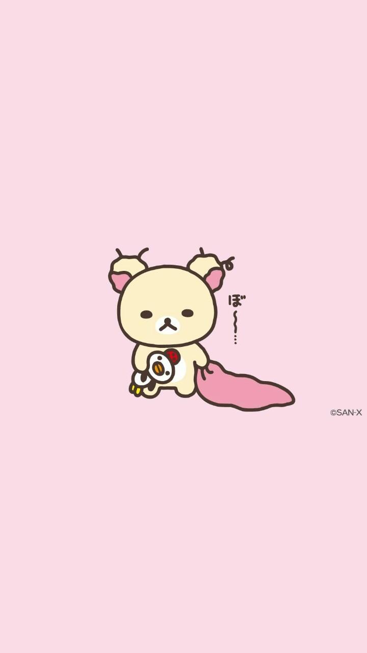 720x1280 Animals, Art, Baby, Background, Bears, Beautiful, Beauty, Cartoon, Cute Baby, Design, Drawing, Illustration, Kawaii, Pink, Pretty, Rilakkuma, San X, Sweets, Wallpaper, We Heart It, Pink Background, Beautiful Art, Korilakkuma, Beauty Art, Wallpaper Ipho