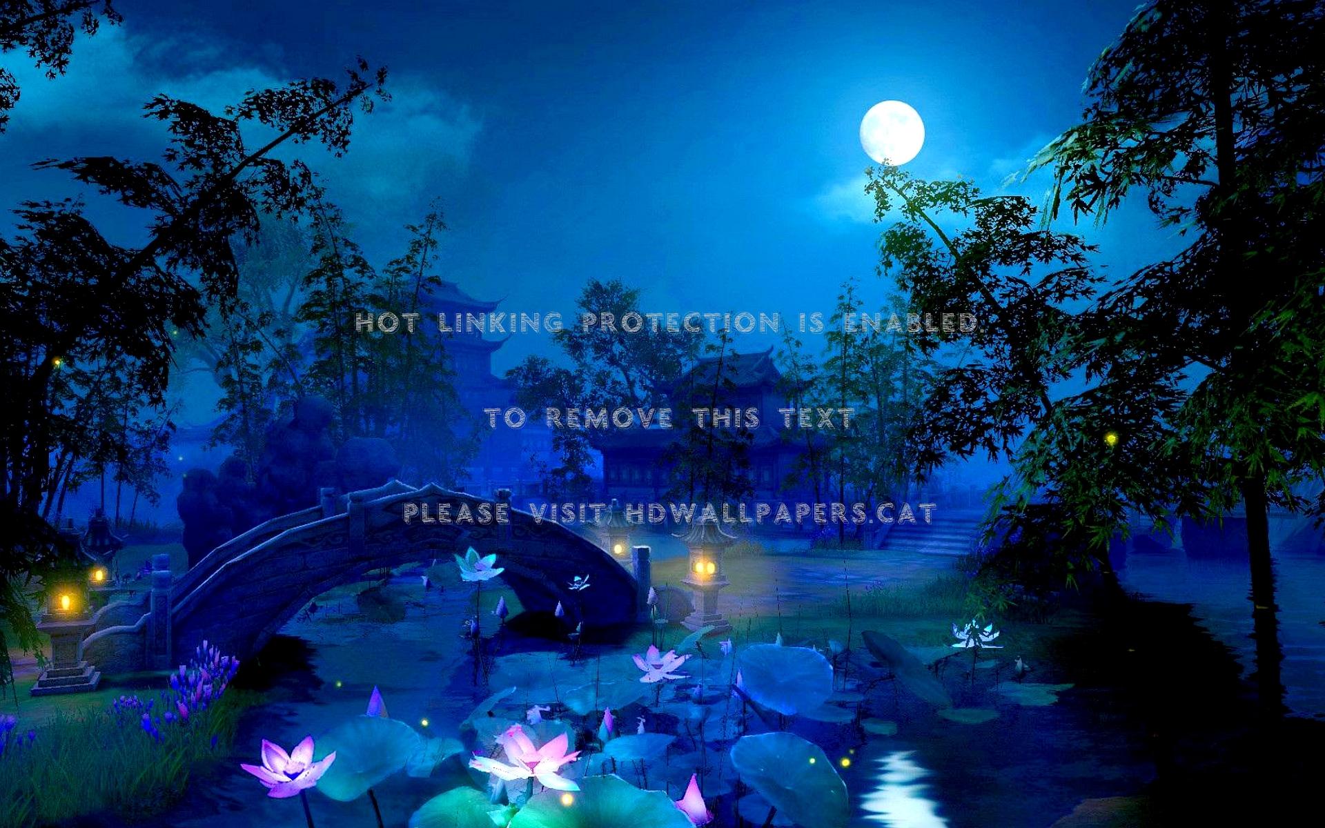 Moonlight Garden Wallpapers - Top Free Moonlight Garden Backgrounds 