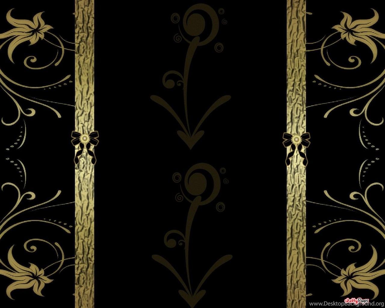 1280x1024 Elegant Black And Gold Wallpaper Desktop Background