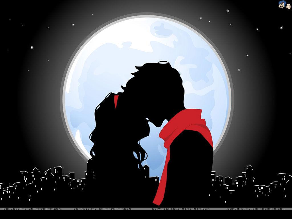 1024x768 Love In The Moonlight Picture, Photo, and Image for Facebook, Tumblr, Pinterest, and Twitter