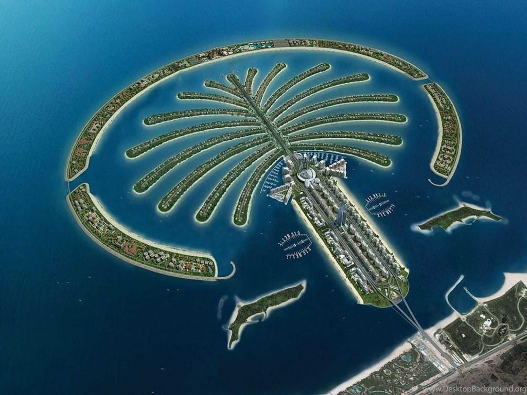 1024x768 The Palm Island Dubai HD Wallpaper Desktop Background