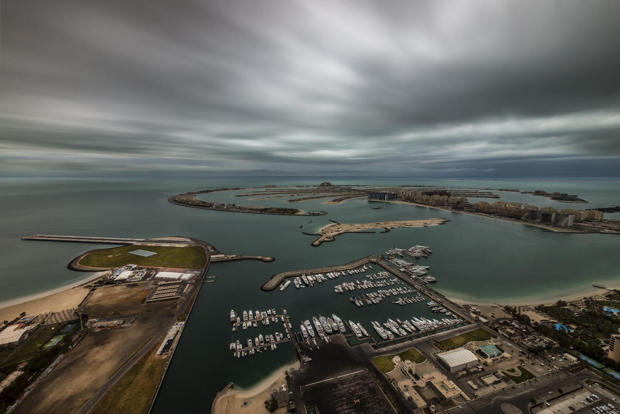 2048x1368 4K, Palm Jumeirah, Dubai, Island, From above. Mocah HD Wallpaper