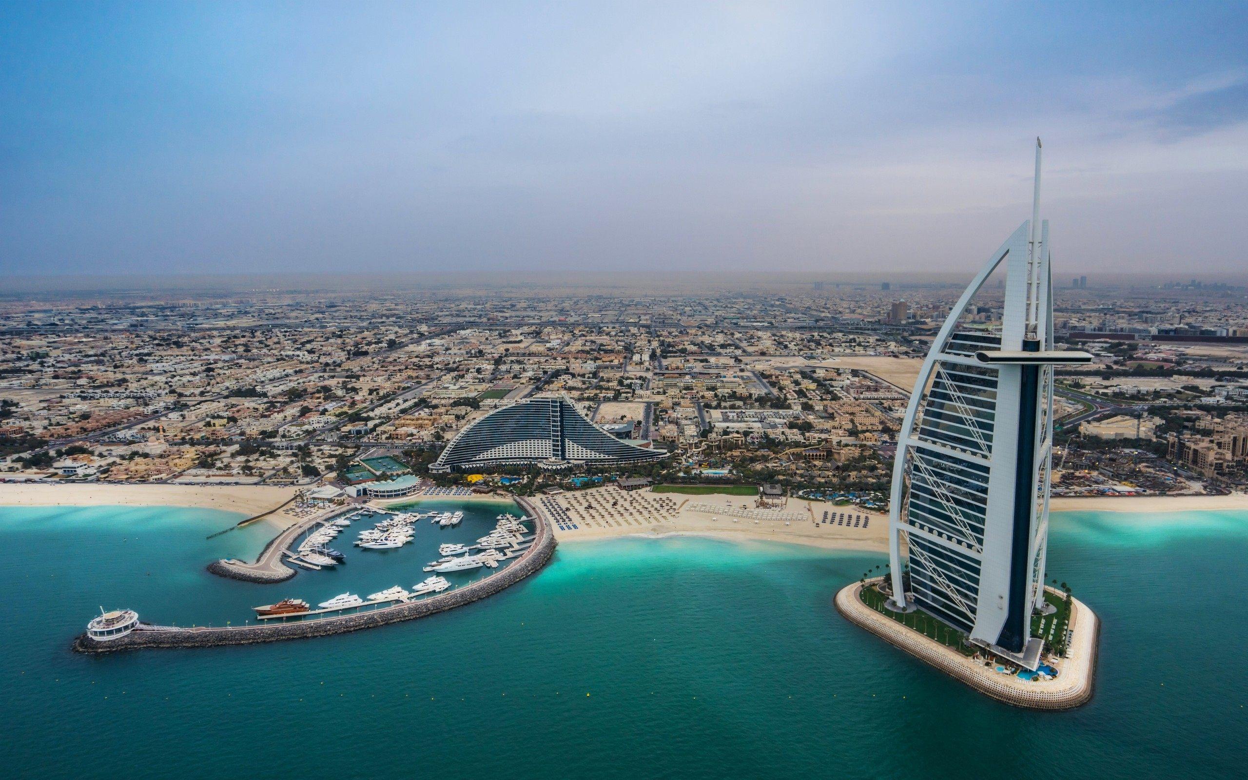 2560x1600 hd araba wallpaper, artificial island, landmark, aerial photography, water, skyscraper