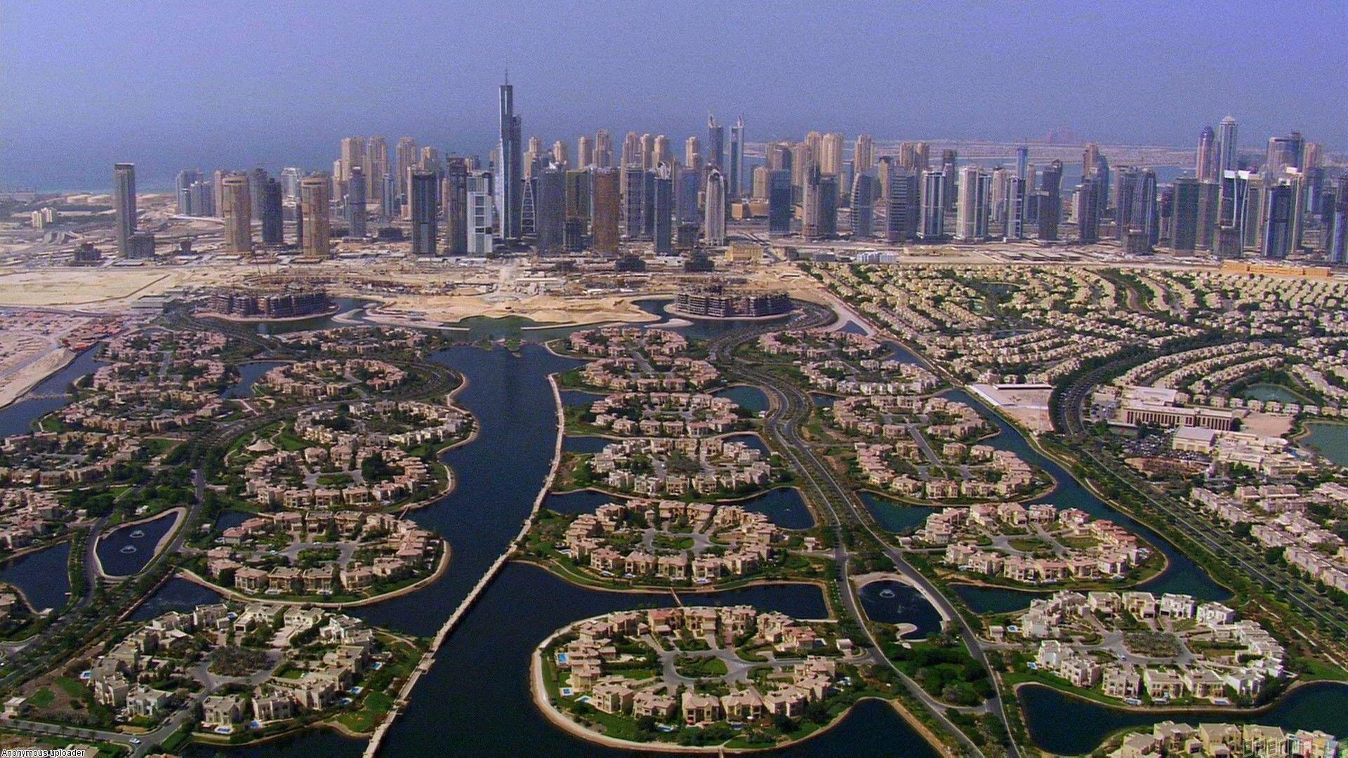1920x1080 Artificial Islands Wallpaper