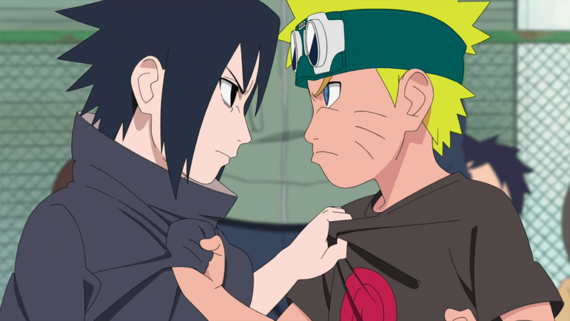 1916x1080 Young Naruto And Sasuke With Kunai Wallpaper