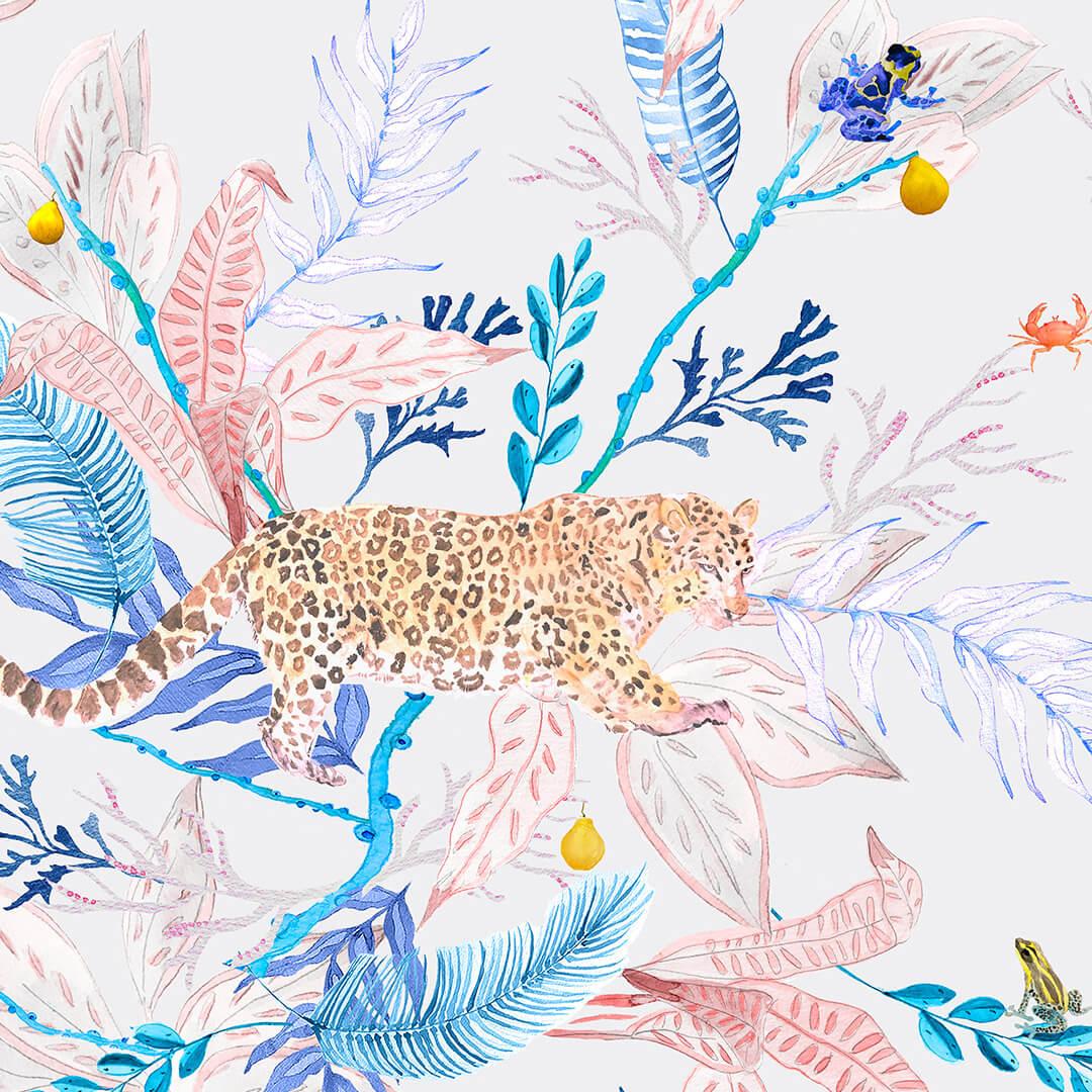 1080x1080 Orilla, Coral & Blue Jaguar Wallpaper