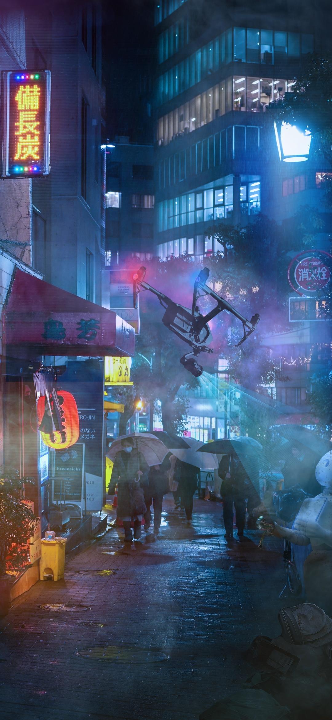 1080x2340 Sci Fi City