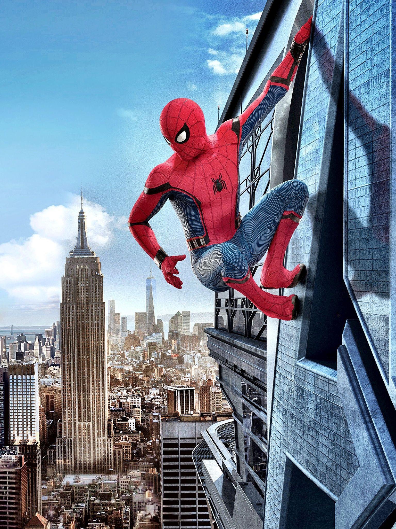 1536x2048 Wallpaper Spider Man: Homecoming New York City Heroes 1536x2048