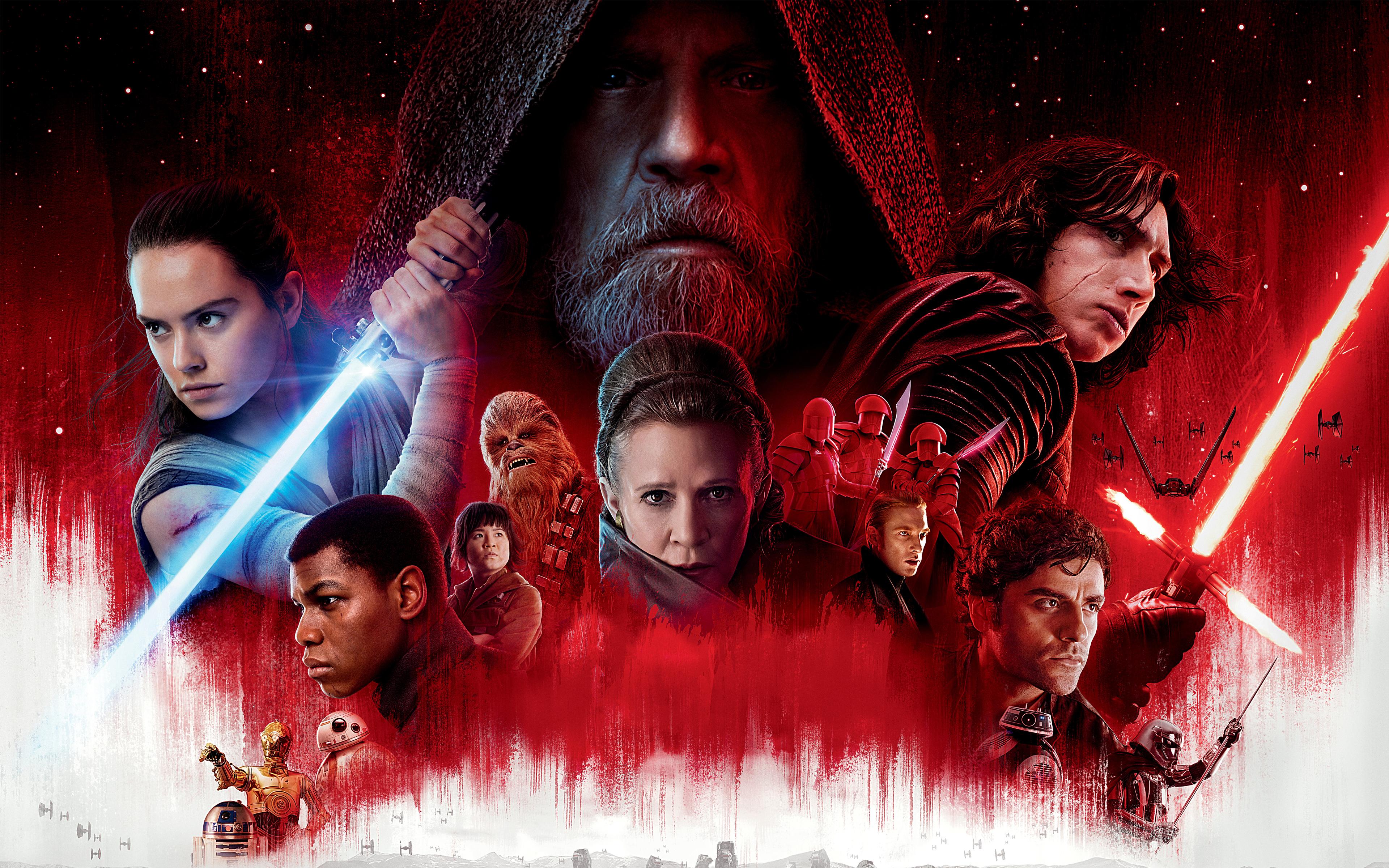 3840x2400 Star Wars The Last Jedi Movie Widescreen Wallpaper 62376 3840x2400px