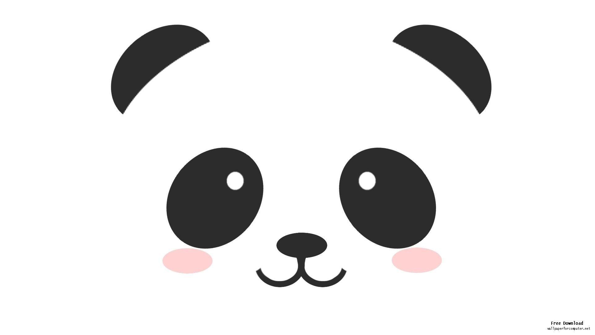 1920x1080 Kawaii Tare Panda hình nền