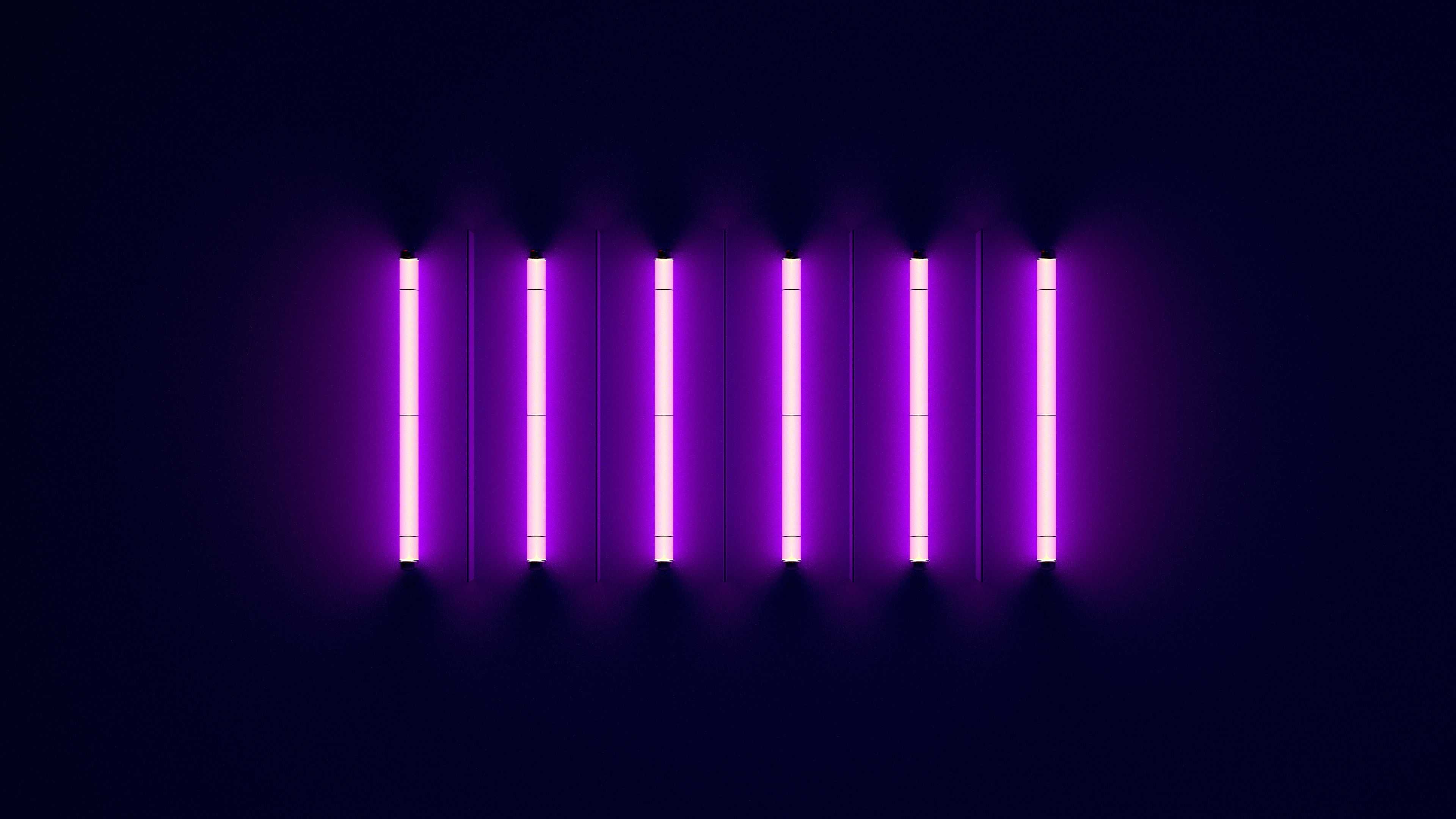 3840x2160 Neon Purple Wallpaper